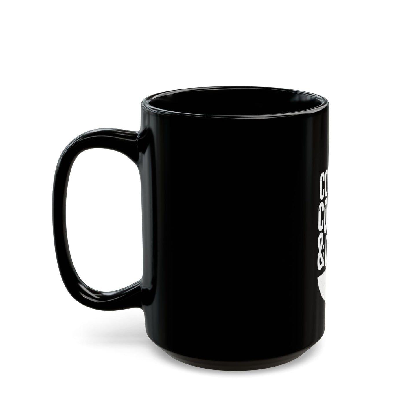 COFFEE COMEDY & DOGS Black Mug (11oz, 15oz)