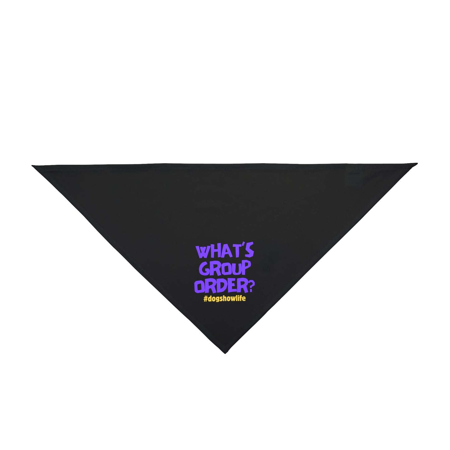 What’s Group Order Dog Show Pet Bandana