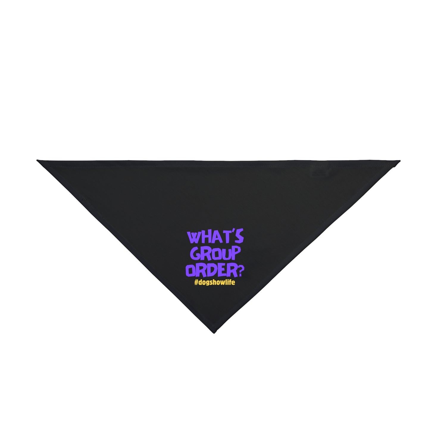 What’s Group Order Dog Show Pet Bandana