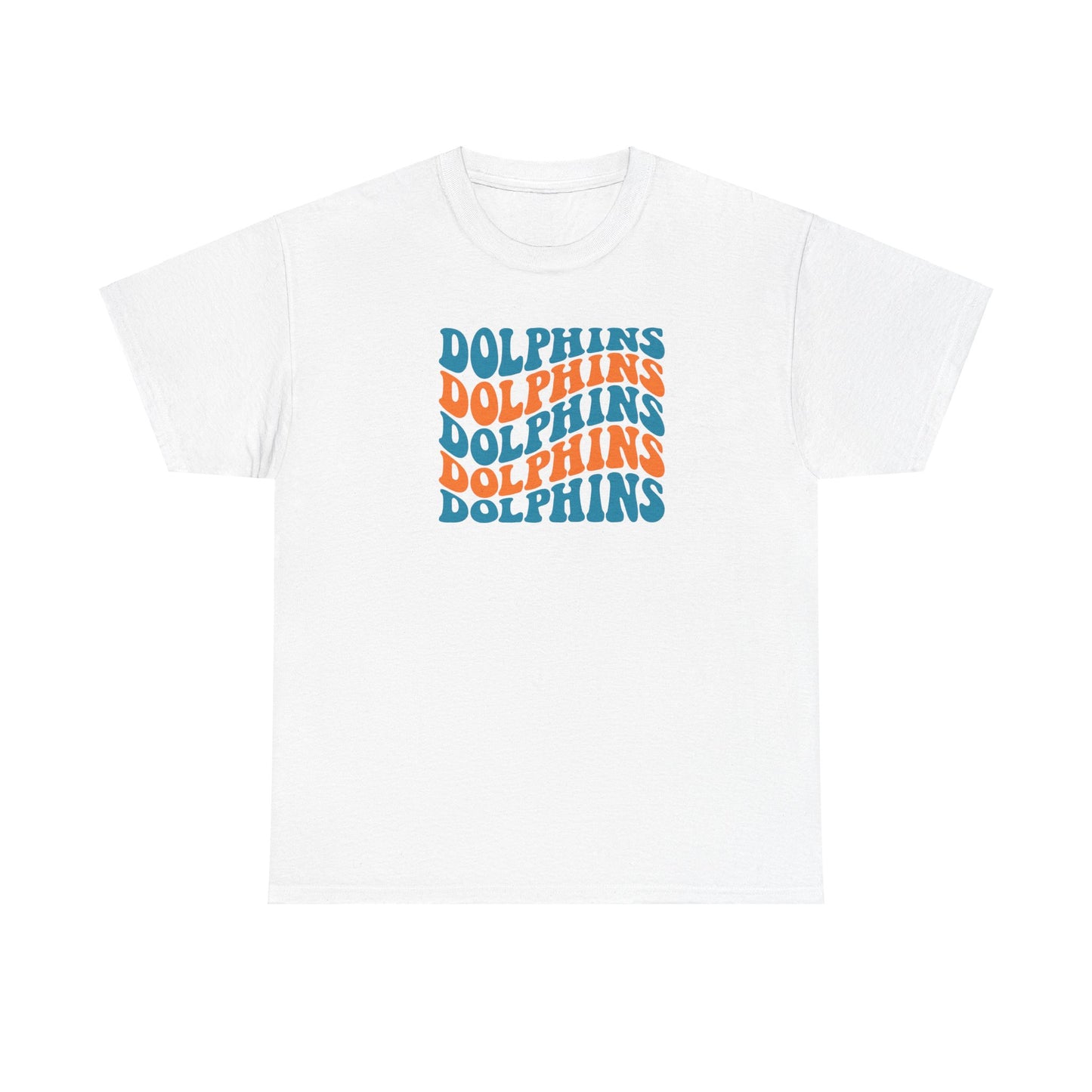 Miami Dolphins Unisex Heavy Cotton Tee