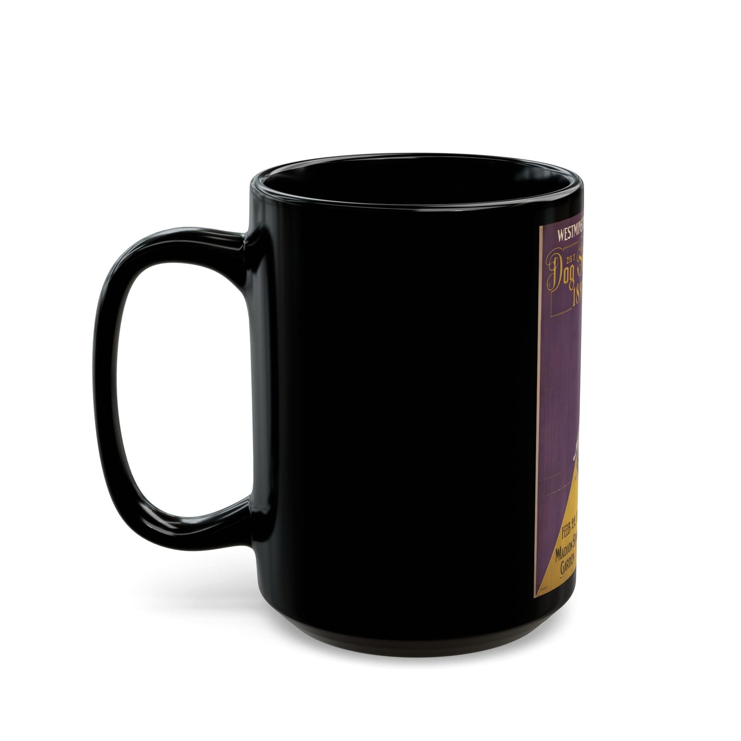 Whimsical Vintage Westminster KC Black Mug (15oz)