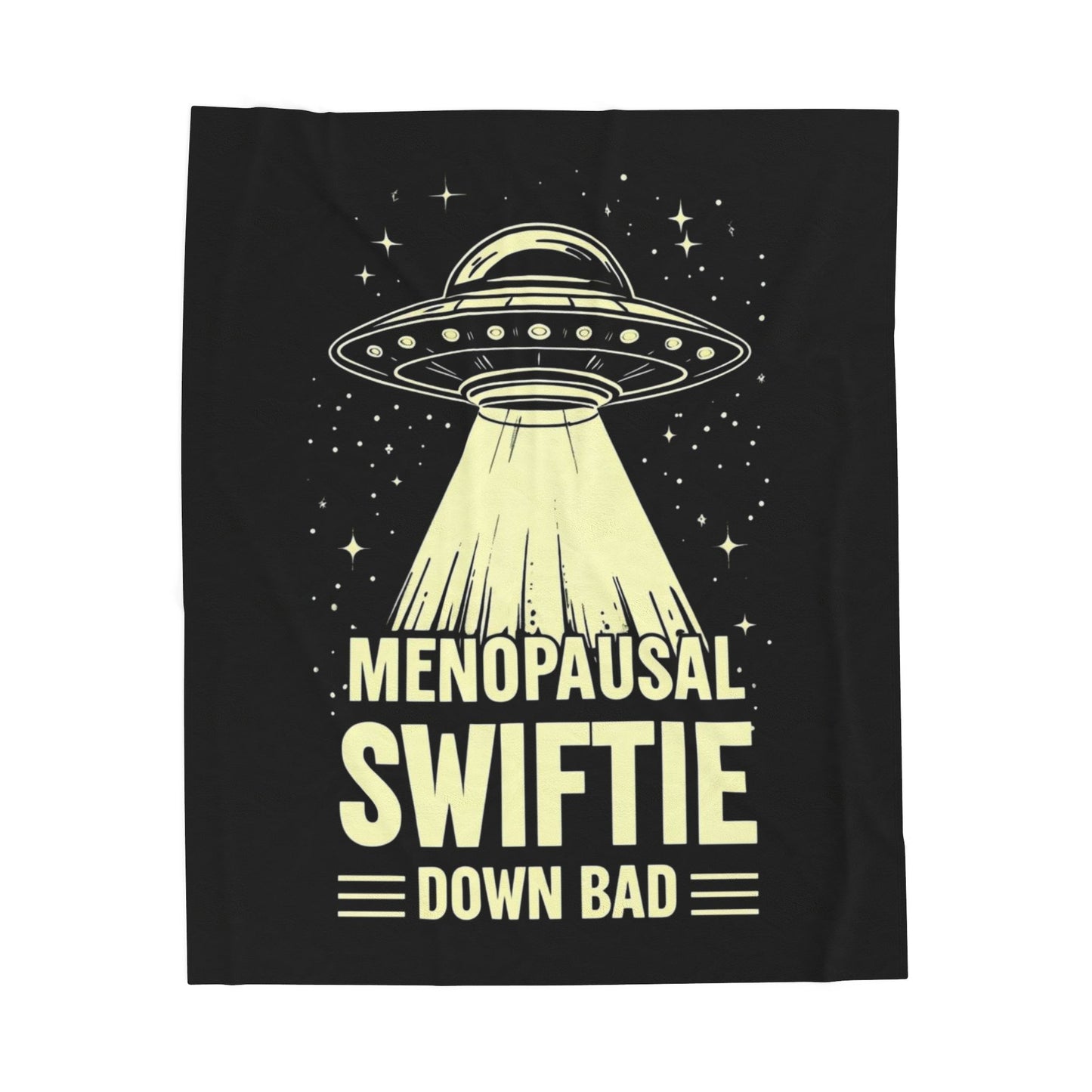 Menopausal Swiftie "Down Bad"Velveteen Plush Blanket - Cozy Throw for Laughter Lovers