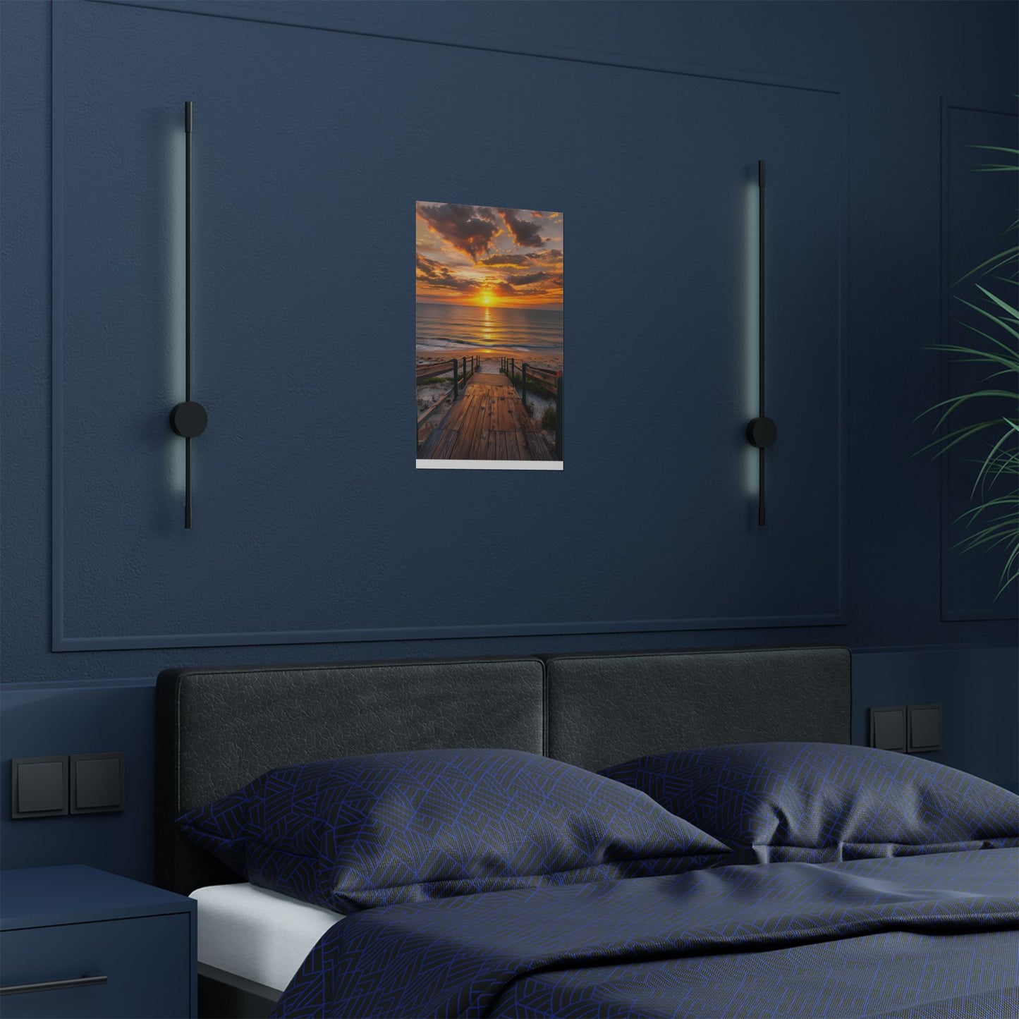 Flagler Beach Sunrise "Lucky 13th" Satin Posters(300gsm)