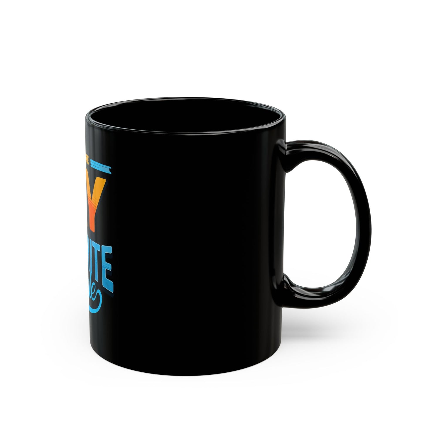 "Dogs are My Favorite People" Black Mug (11oz, 15oz)