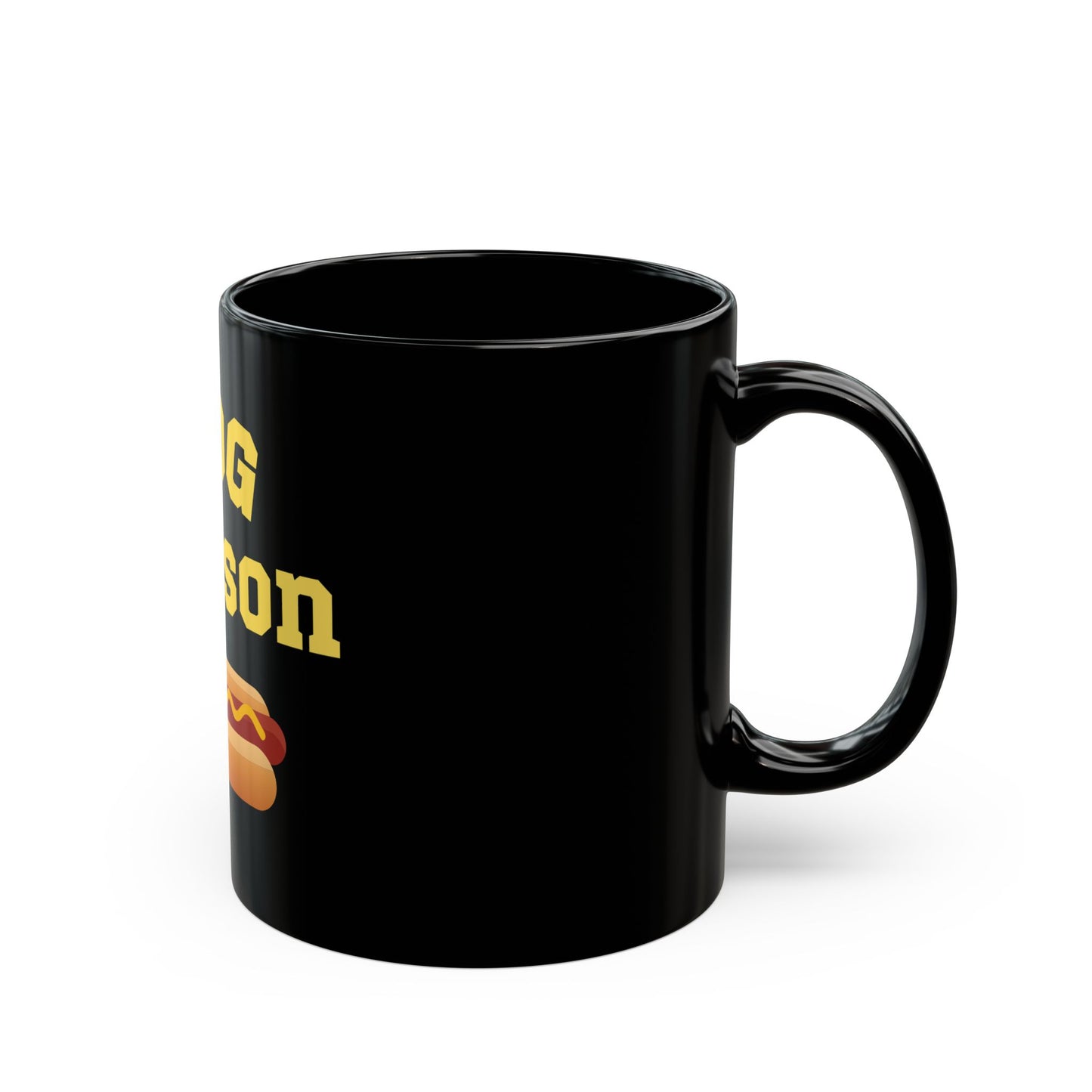 "Dog Person" (Hot Dog) Black Mug (11oz, 15oz)