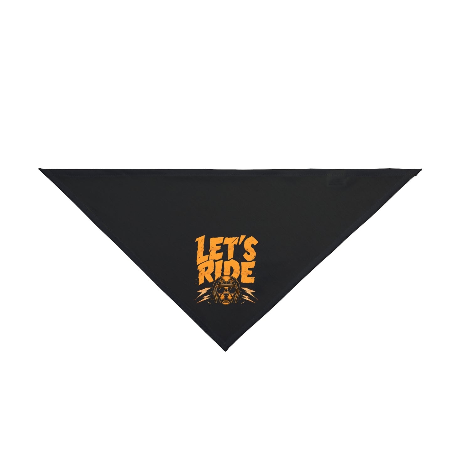 Biker Dog Bandana - "Let's Ride"