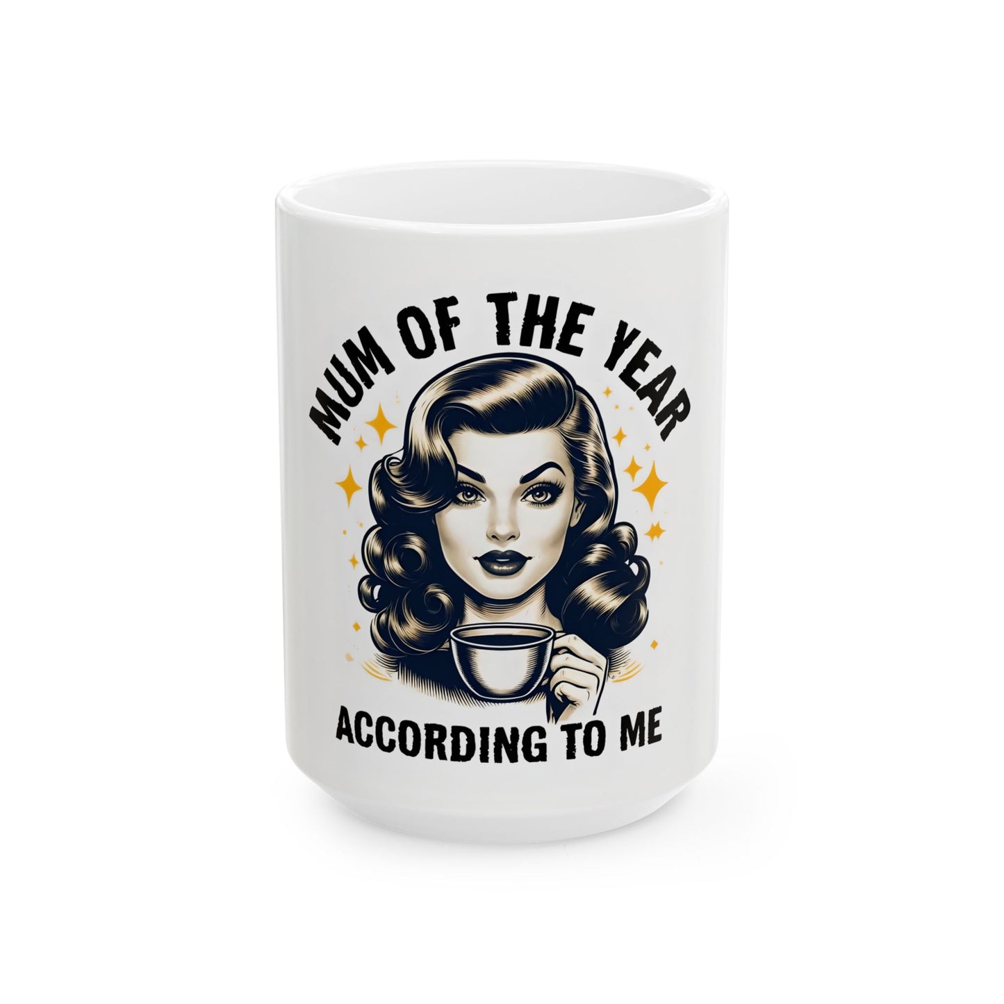 Mum of the Year Ceramic Mug - Perfect Gift for Mother's Day or Any Celebration