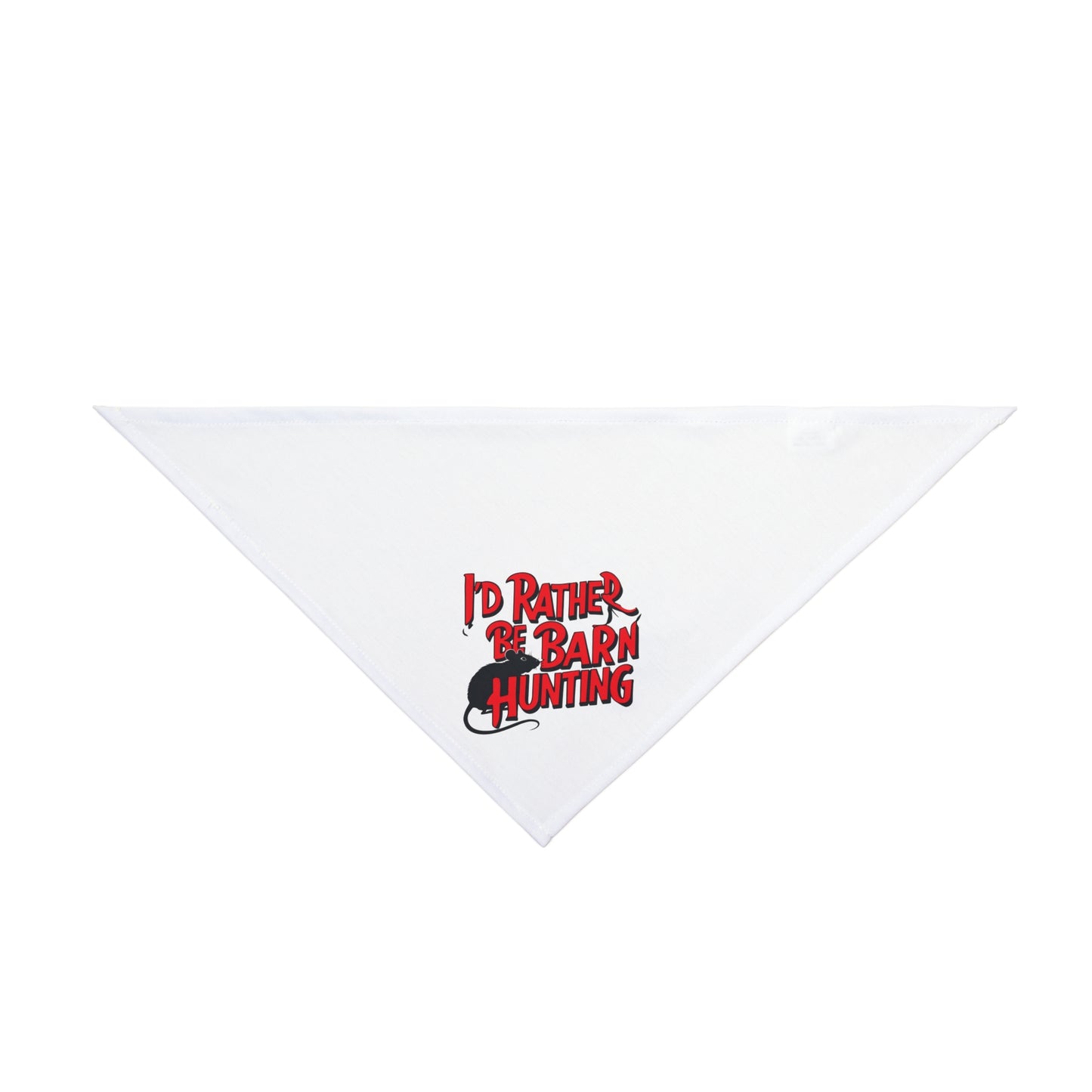 Funny Barn Hunt Pet Bandana "I'd Rather Be Barn Hunting"