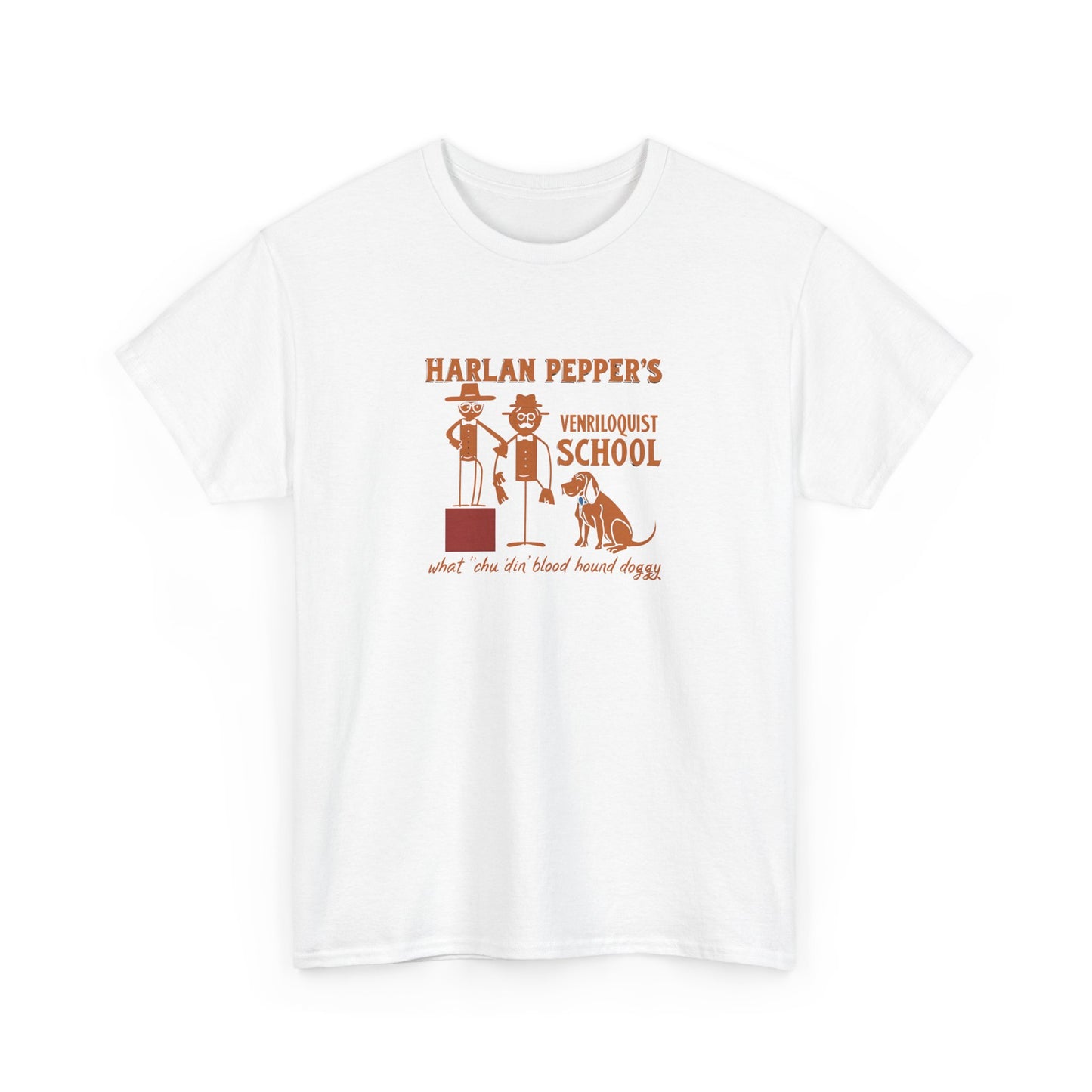 Best In Show-Harlan Pepper's Ventriloquist School Unisex Heavy Cotton Tee