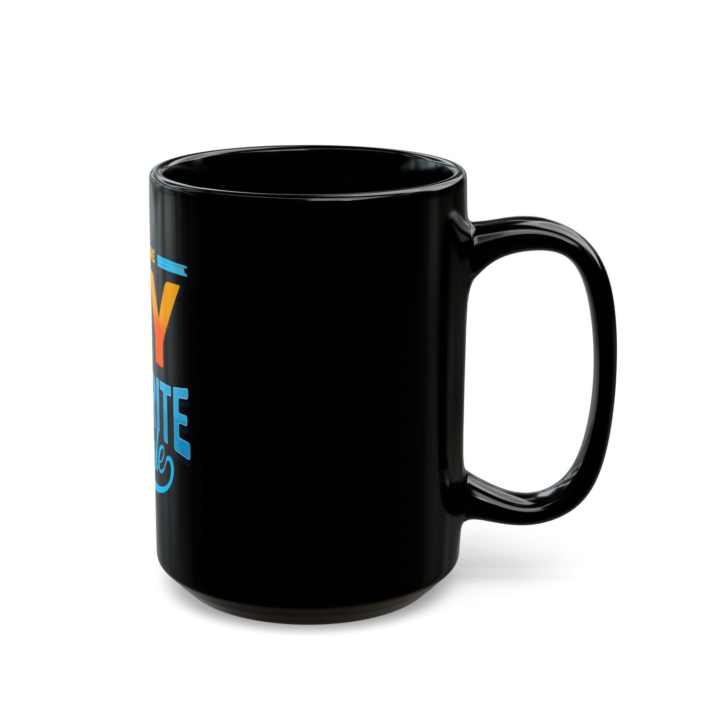 "Dogs are My Favorite People" Black Mug (11oz, 15oz)