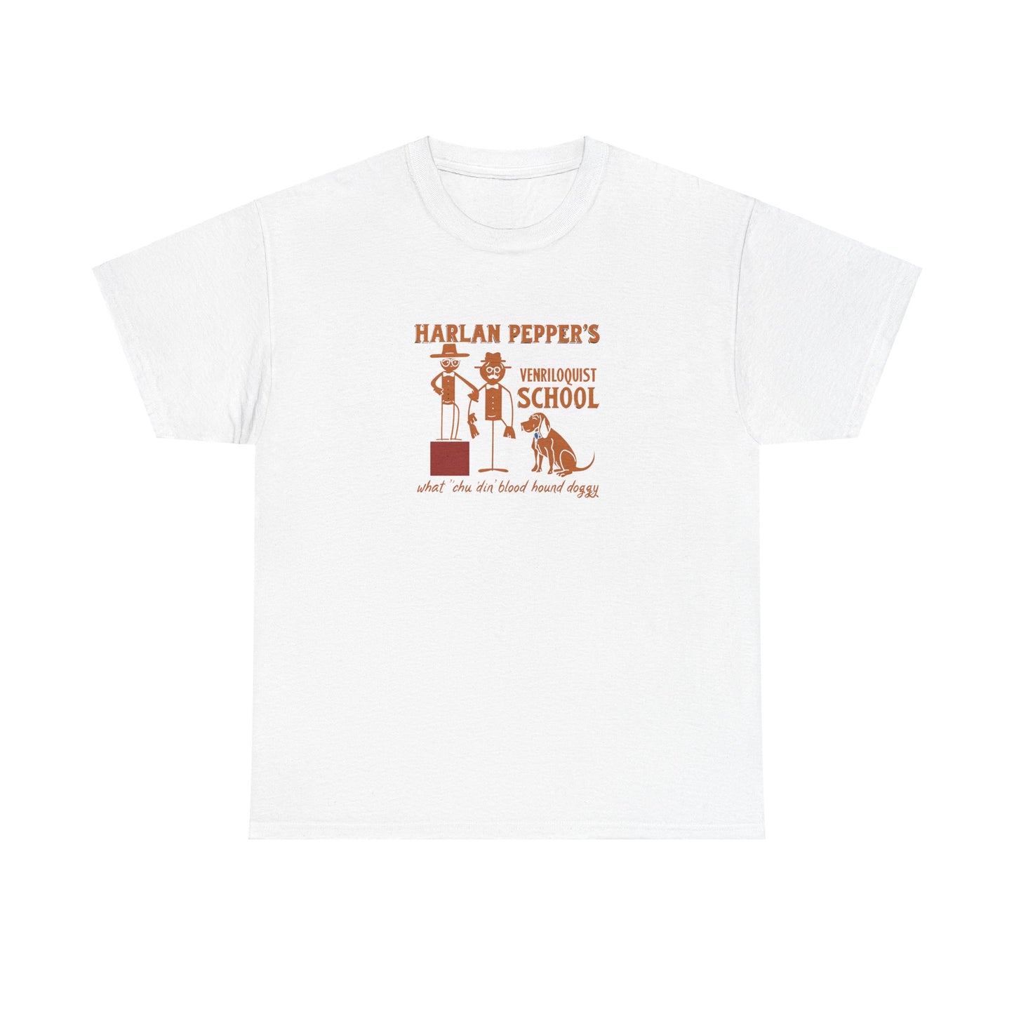 Best In Show-Harlan Pepper's Ventriloquist School Unisex Heavy Cotton Tee