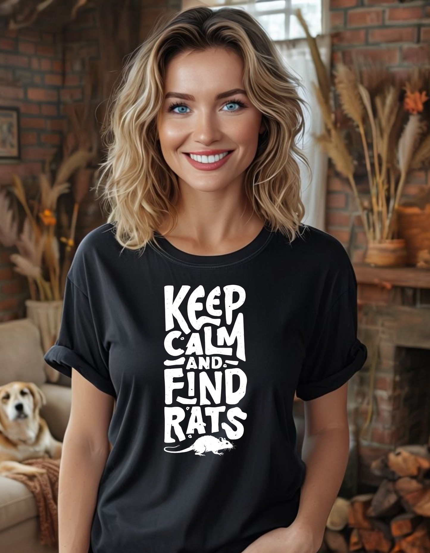 Barn HunaT Unisex Heavy Cotton Tee “Keep Calm and Fund Rats”