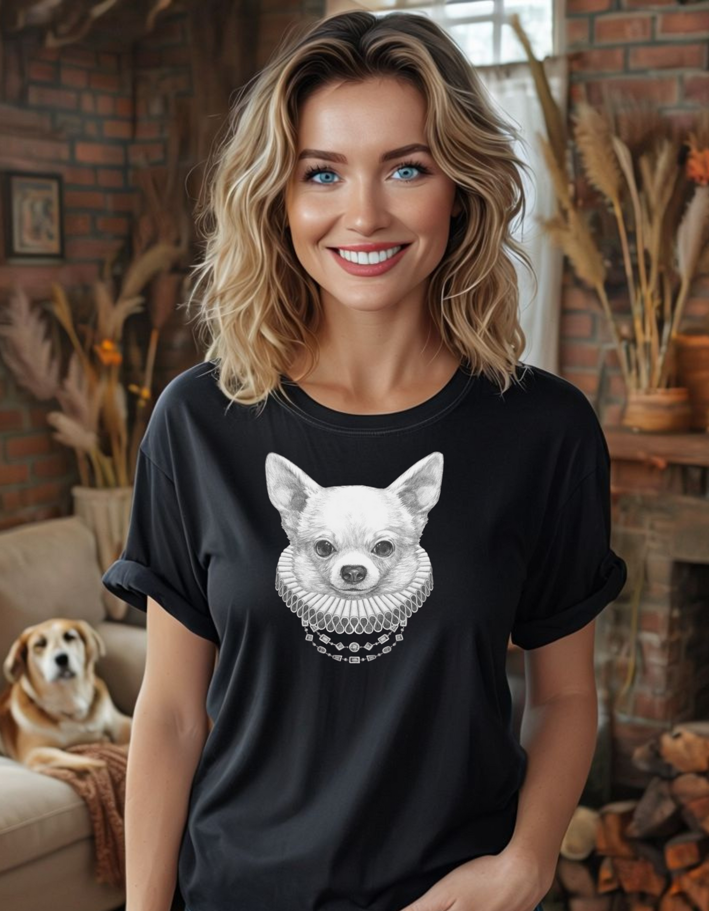 Regal Chihuahua Unisex Heavy Cotton Tee