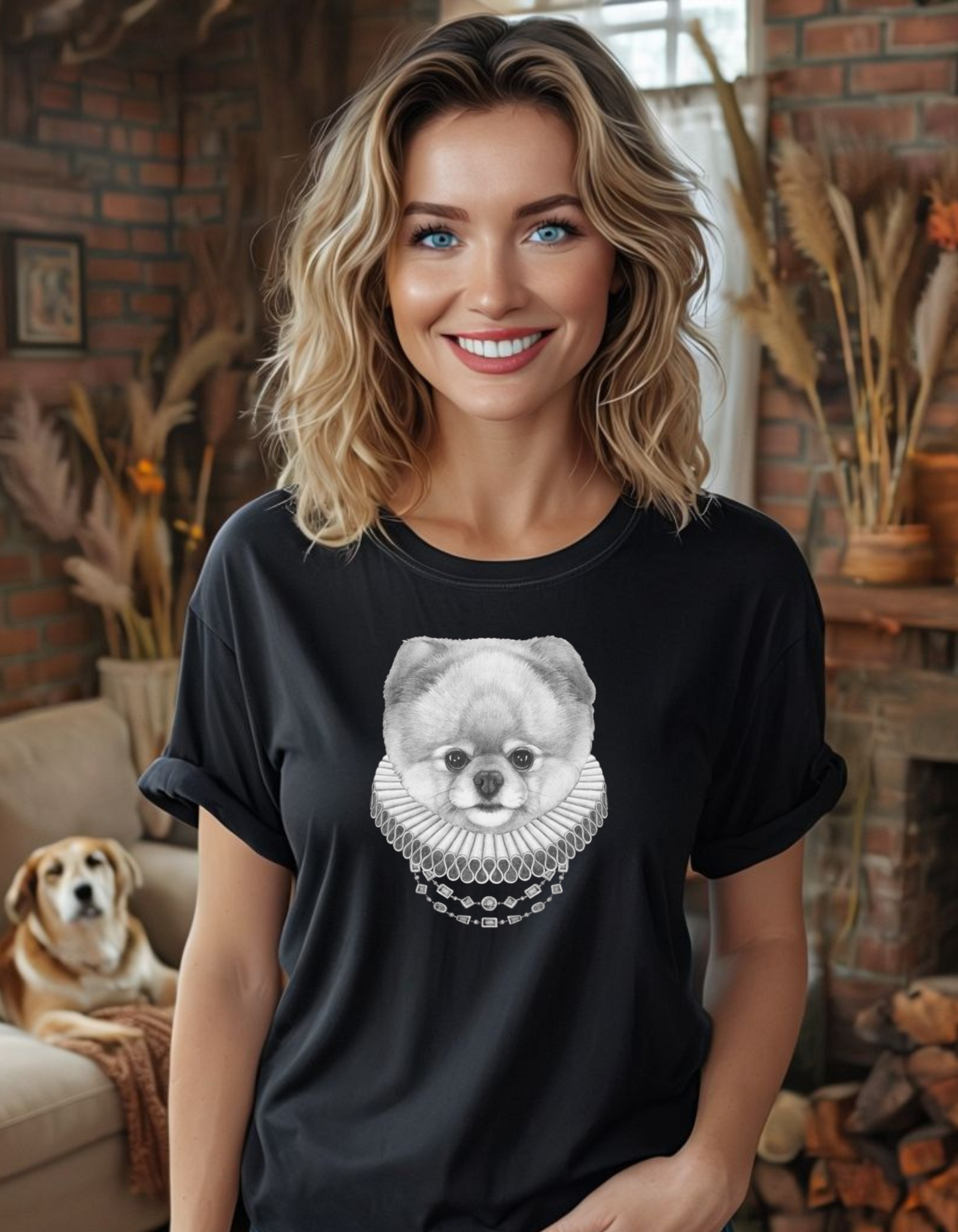 Regal POMERANIAN Unisex Heavy Cotton Tee