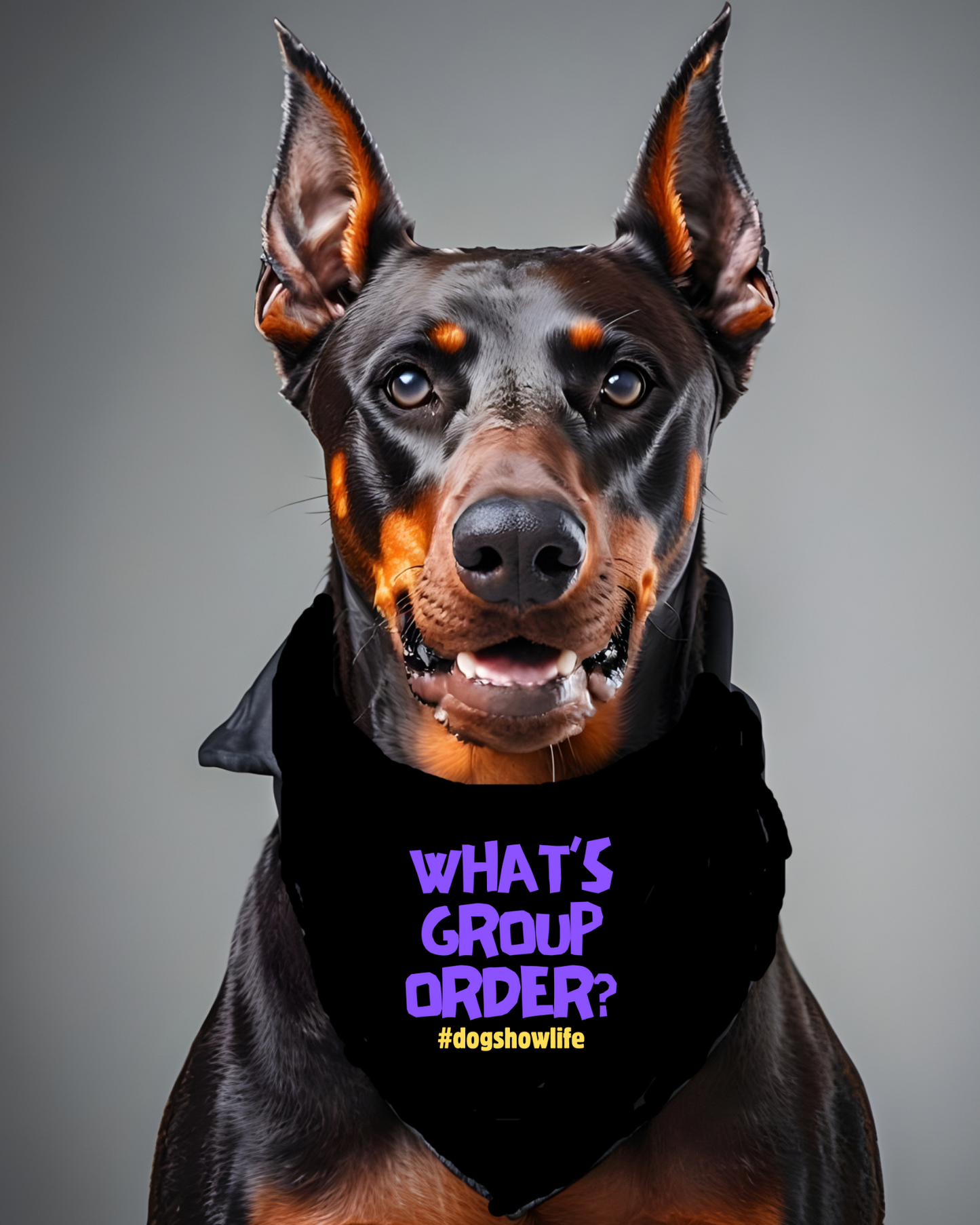 What’s Group Order Dog Show Pet Bandana