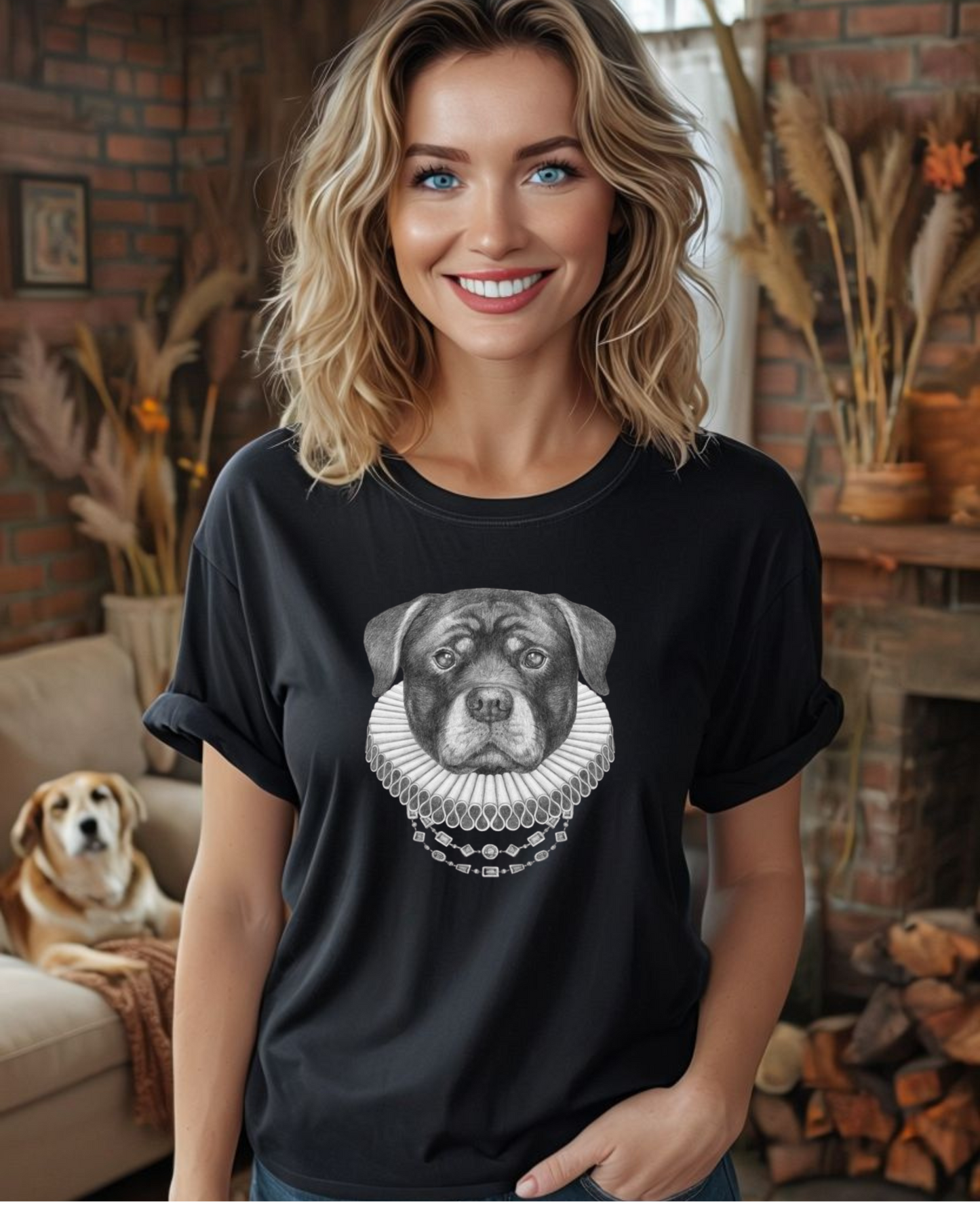 Regal Rottweiler Unisex Heavy Cotton Tee