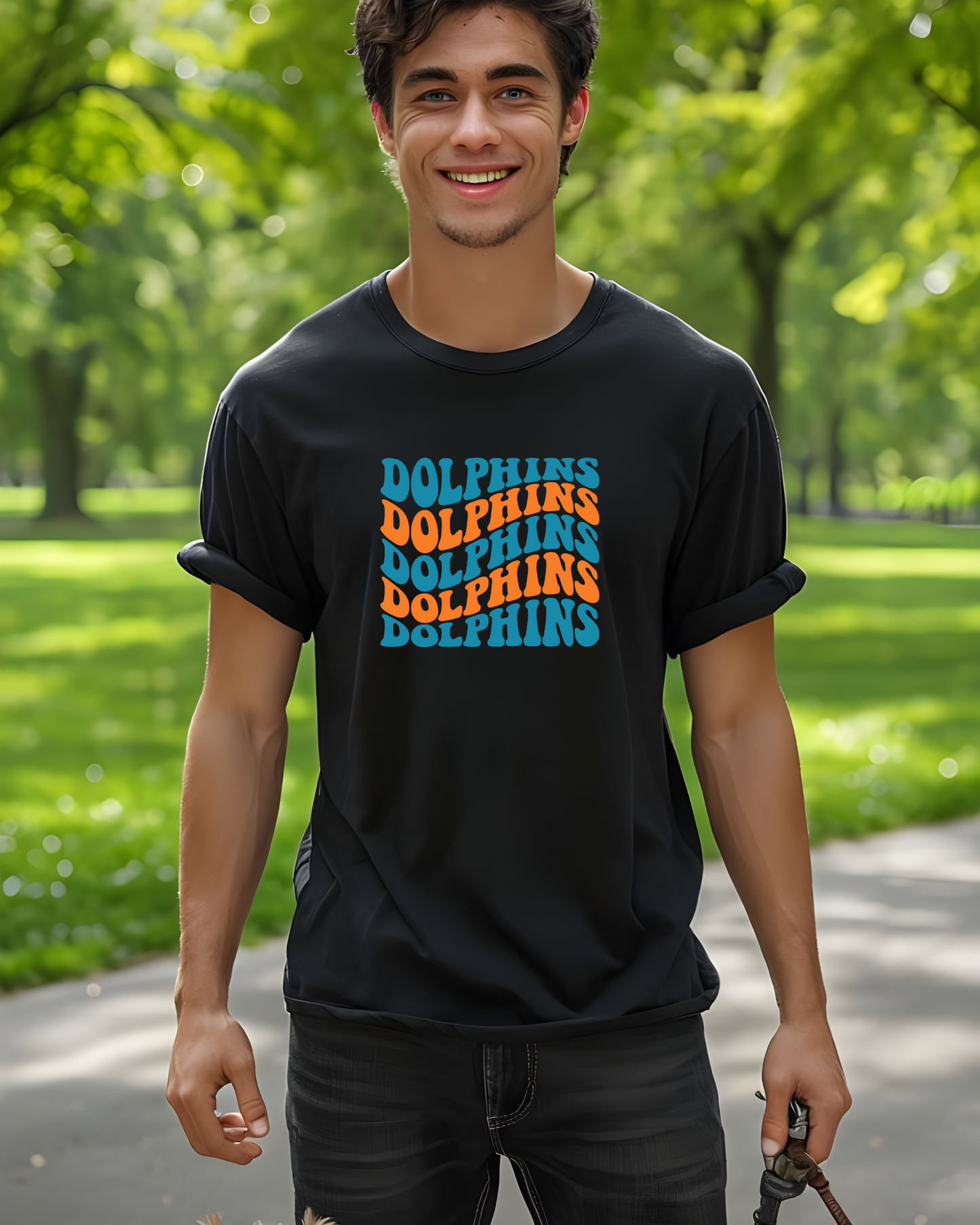 Miami Dolphins Unisex Heavy Cotton Tee