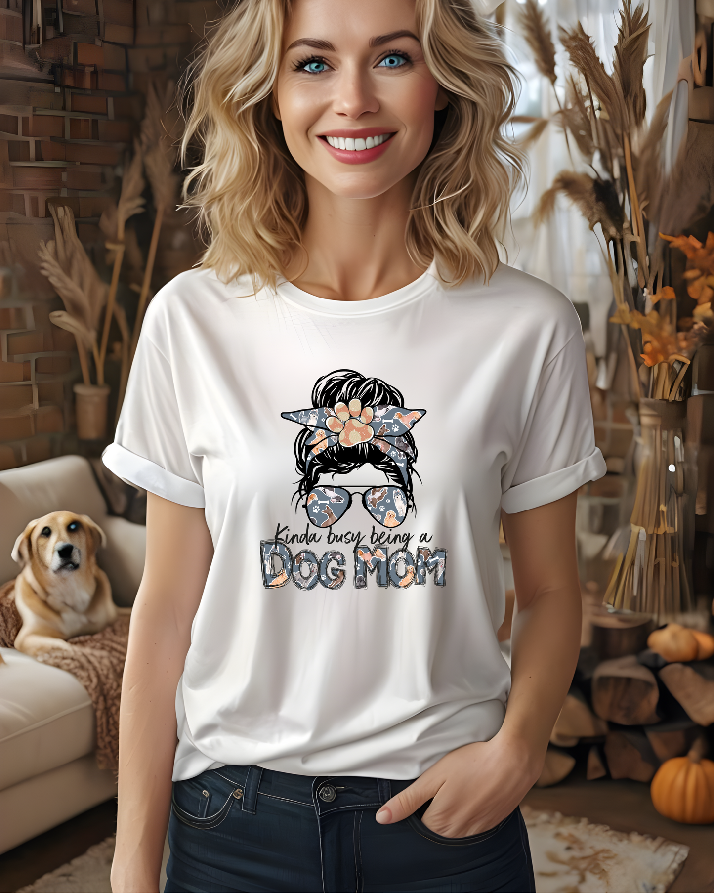 DOG MOM Heavy Cotton Tee