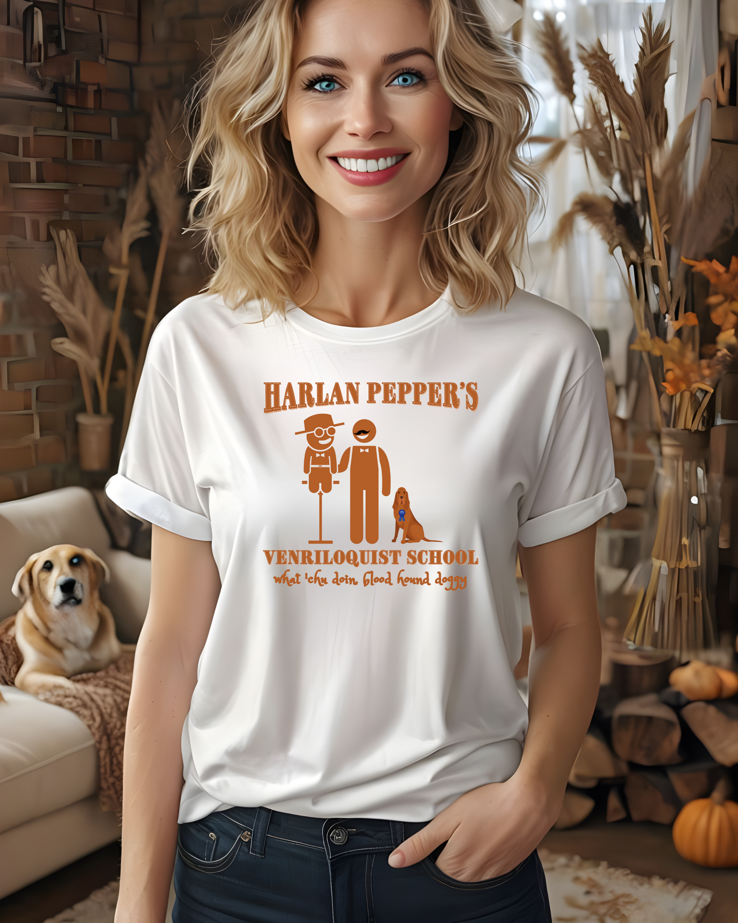 Best In Show-Harlan Pepper's Ventriloquist School Unisex Heavy Cotton Tee