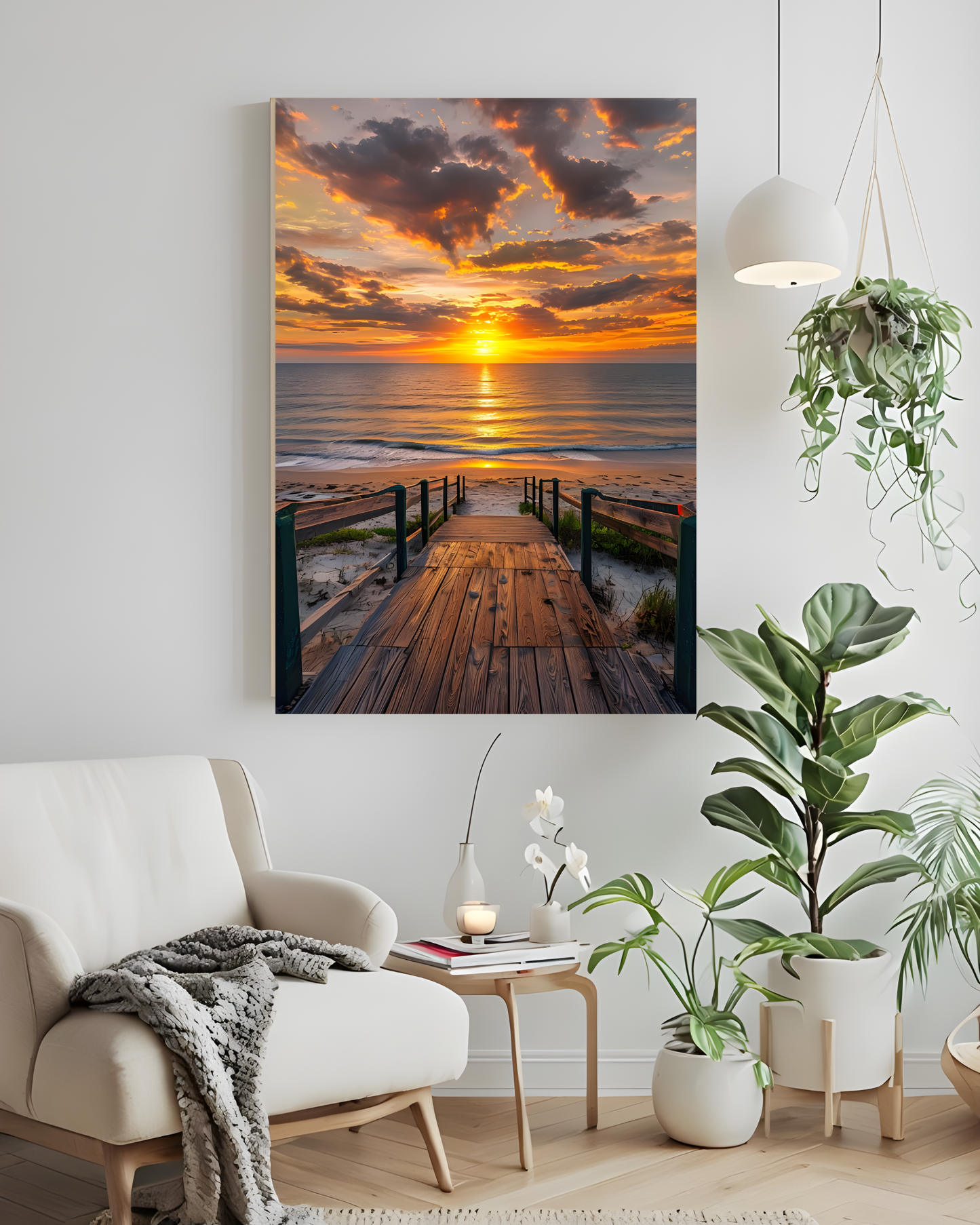 Flagler Beach Sunrise "Lucky 13th" Satin Posters(300gsm)