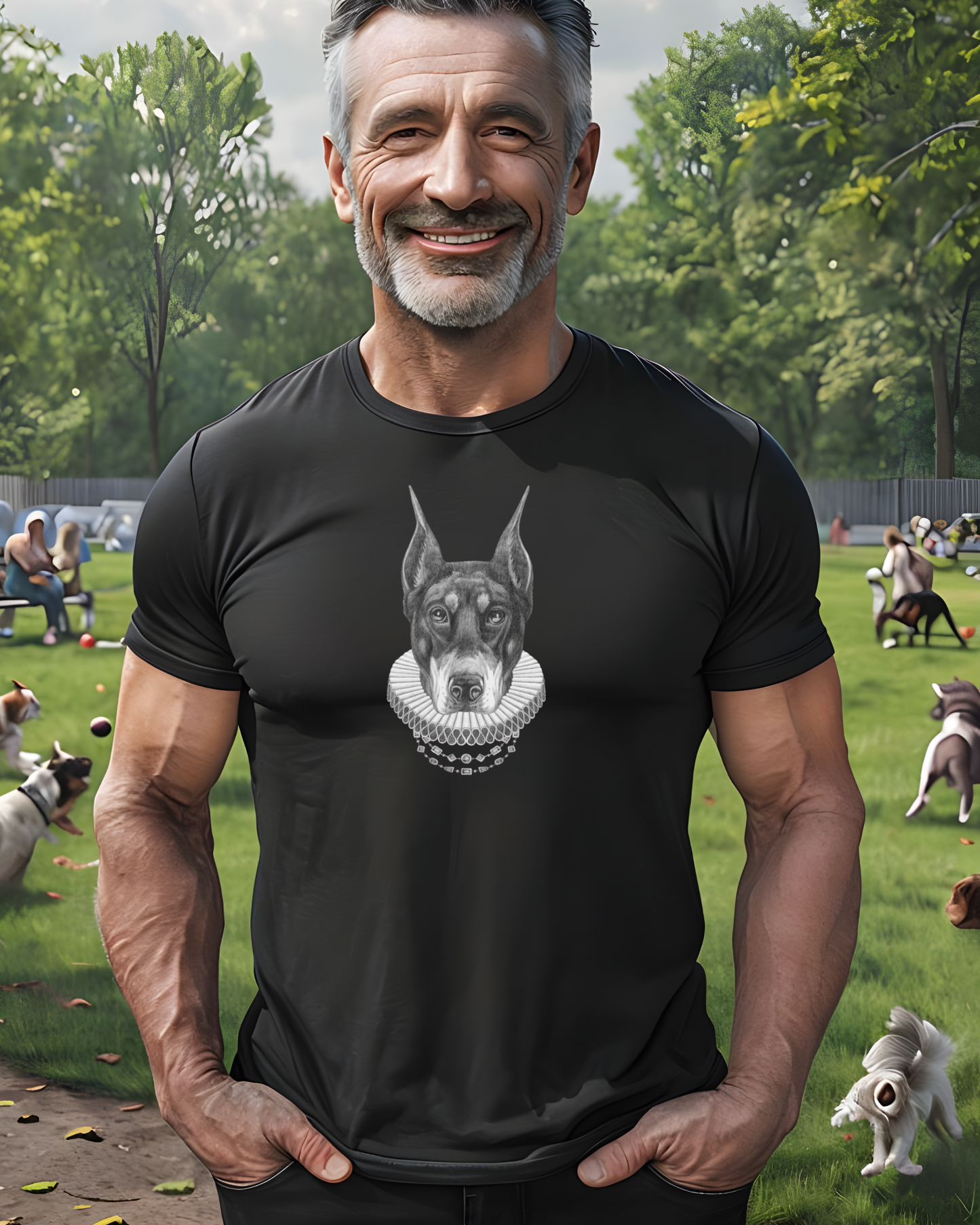 Regal Doberman Unisex Heavy Cotton Tee