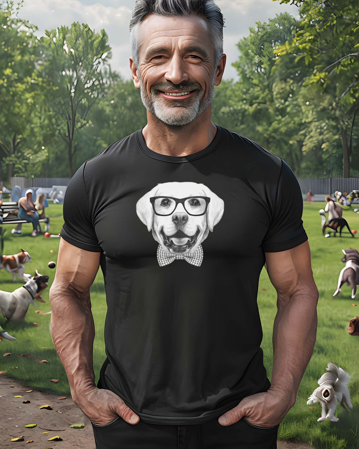 Hipster LABRADOR RETRIEVER Unisex Heavy Cotton Tee