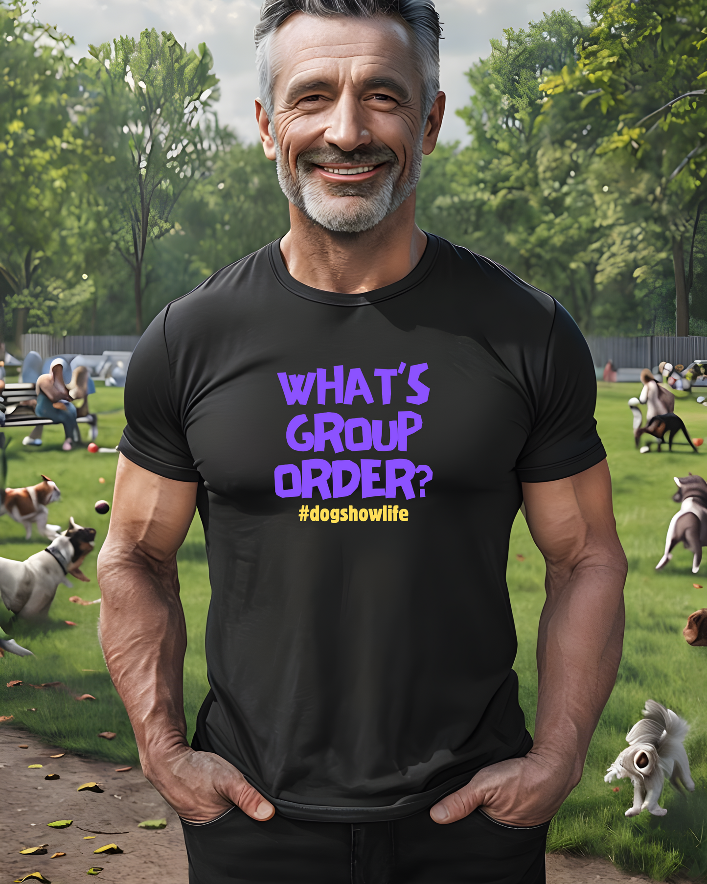 What's Group Order Funny Dog Show Unisex Heavy Cotton Tee