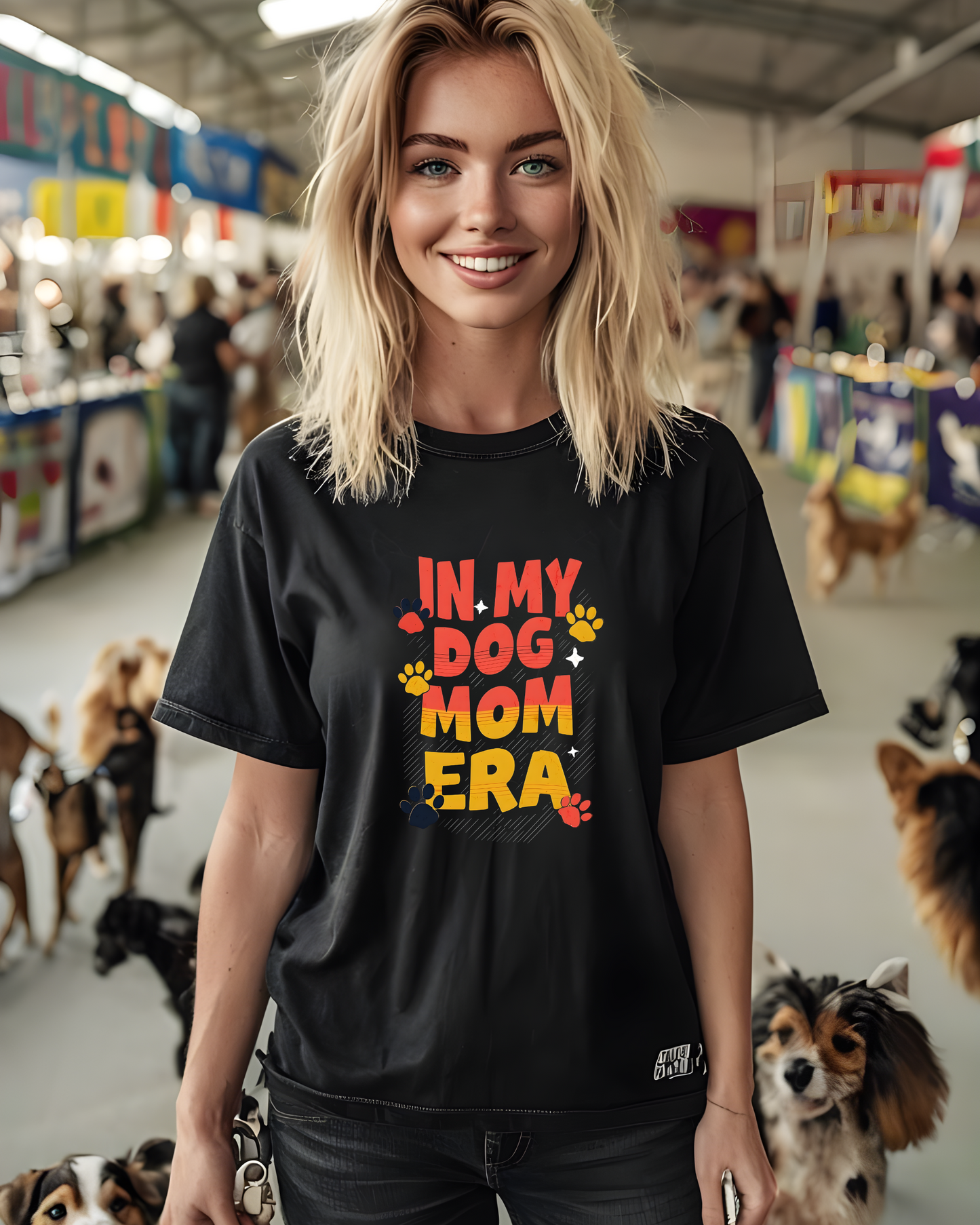 "In My Dog Mom Era" Unisex Heavy Cotton Tee