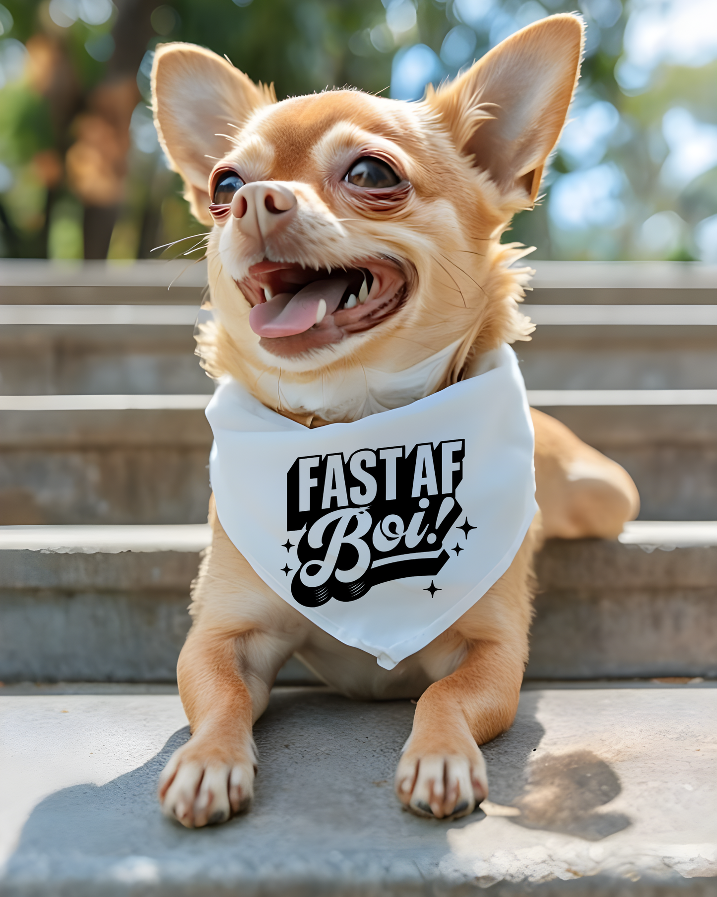 Funny FASTCAT Dog Bandana