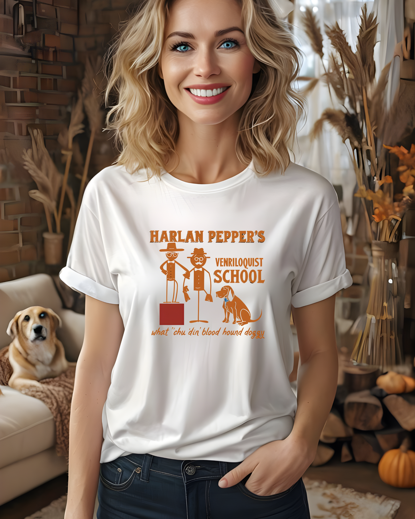 Best In Show-Harlan Pepper's Ventriloquist School Unisex Heavy Cotton Tee