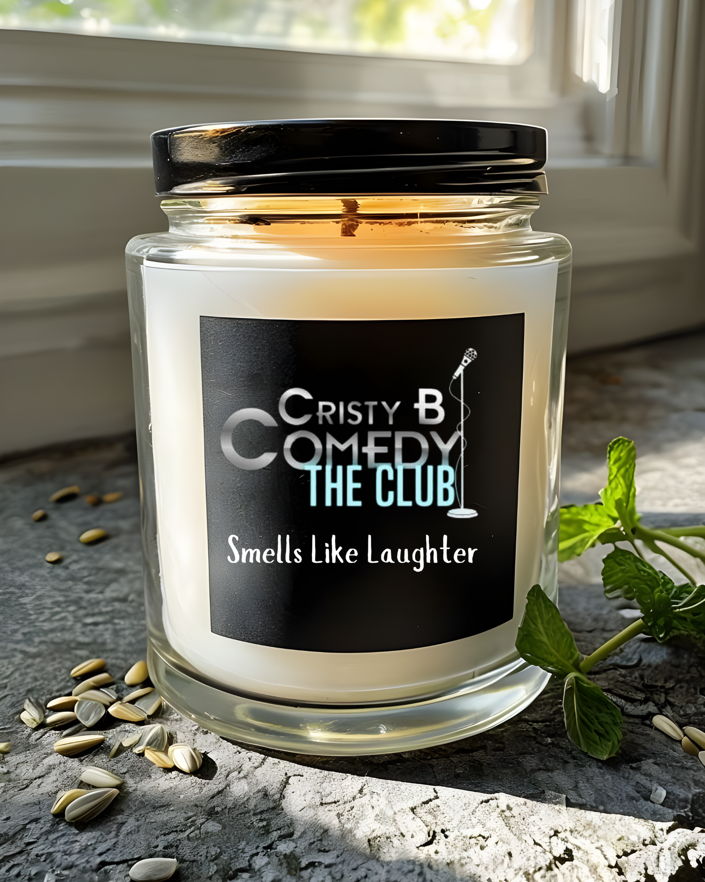 Cristy B Comedy Scented Soy Candle, 9oz