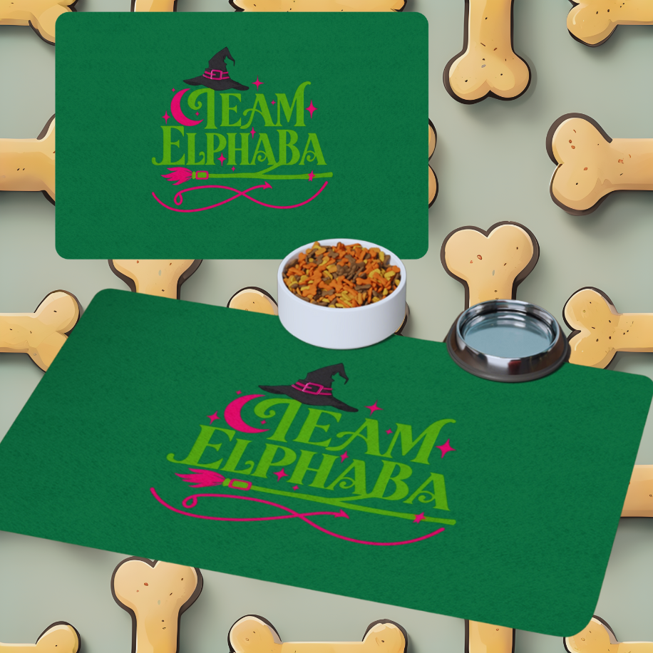 Team Elphaba Wicked Pet Food Mat (12x18)