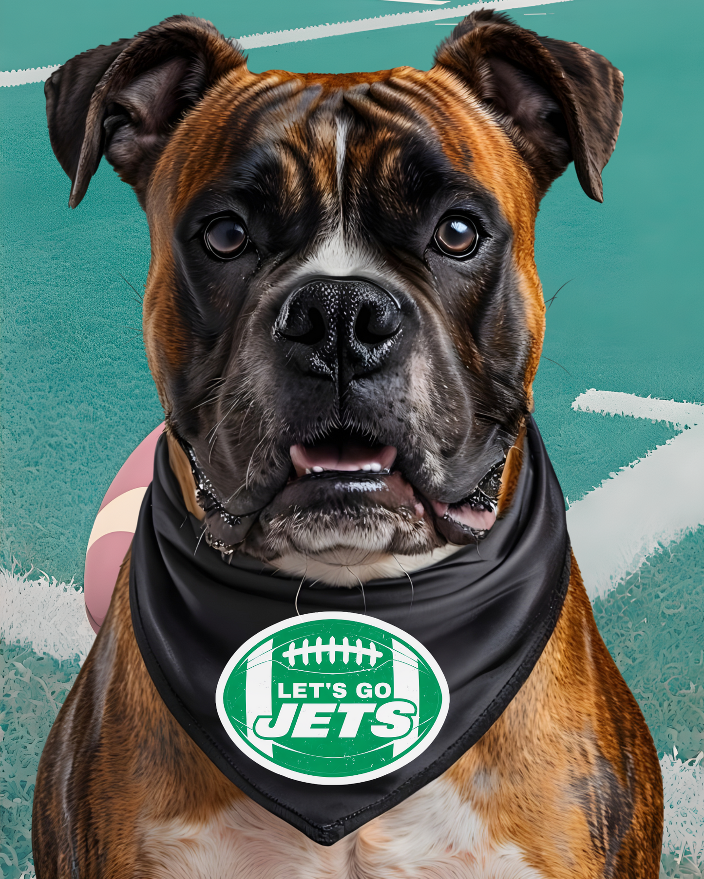 NY Jets NFL Pet Bandana for Game Day, Pet Accessory for NFL Fans, Team Spirit Gear,