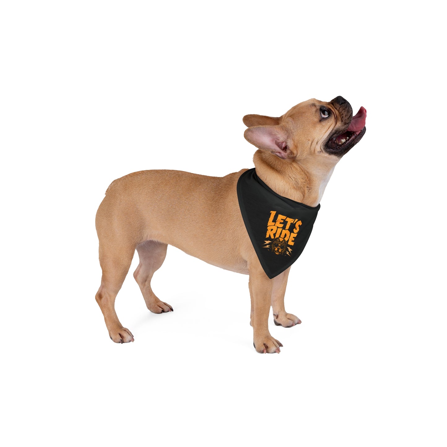 Biker Dog Bandana - "Let's Ride"