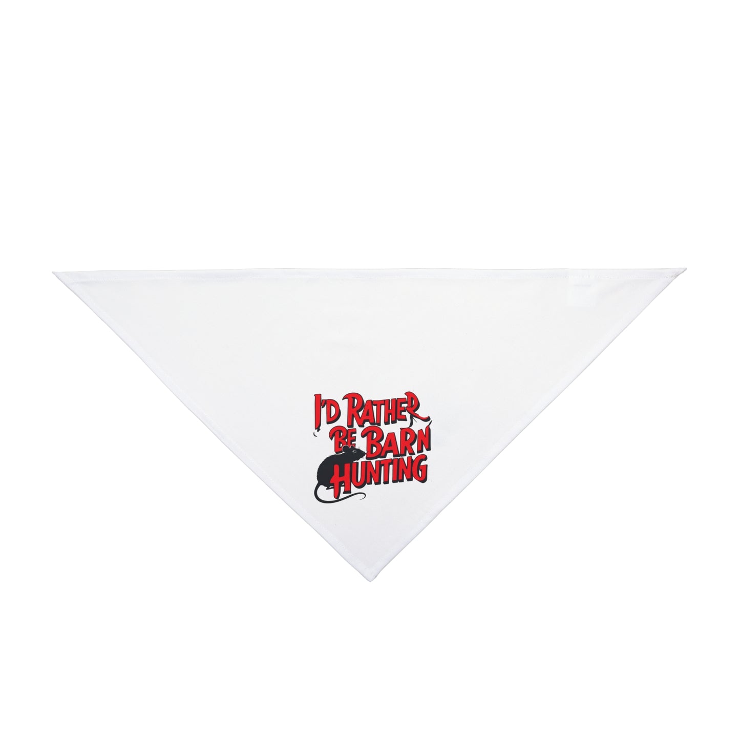 Funny Barn Hunt Pet Bandana "I'd Rather Be Barn Hunting"