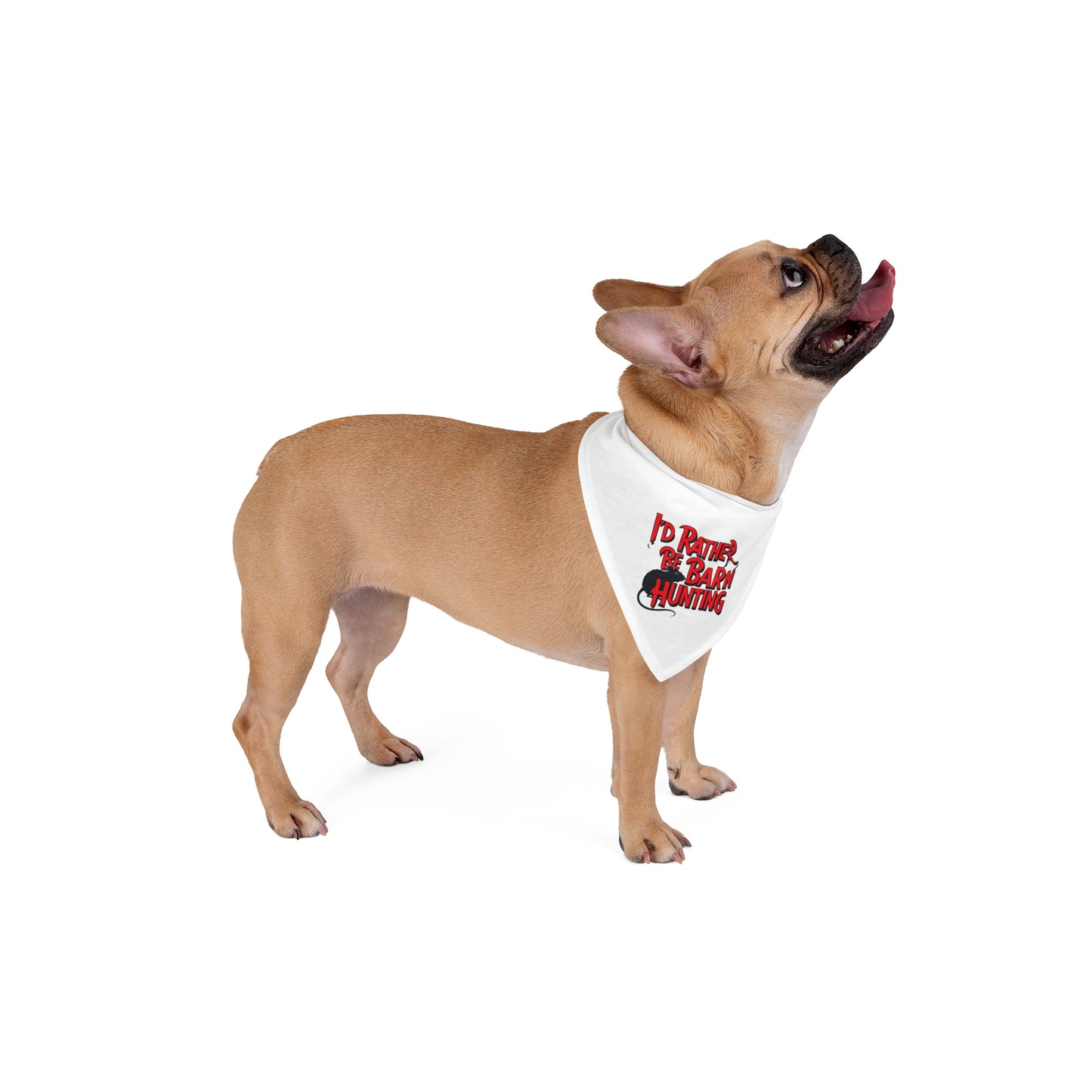 Funny Barn Hunt Pet Bandana "I'd Rather Be Barn Hunting"