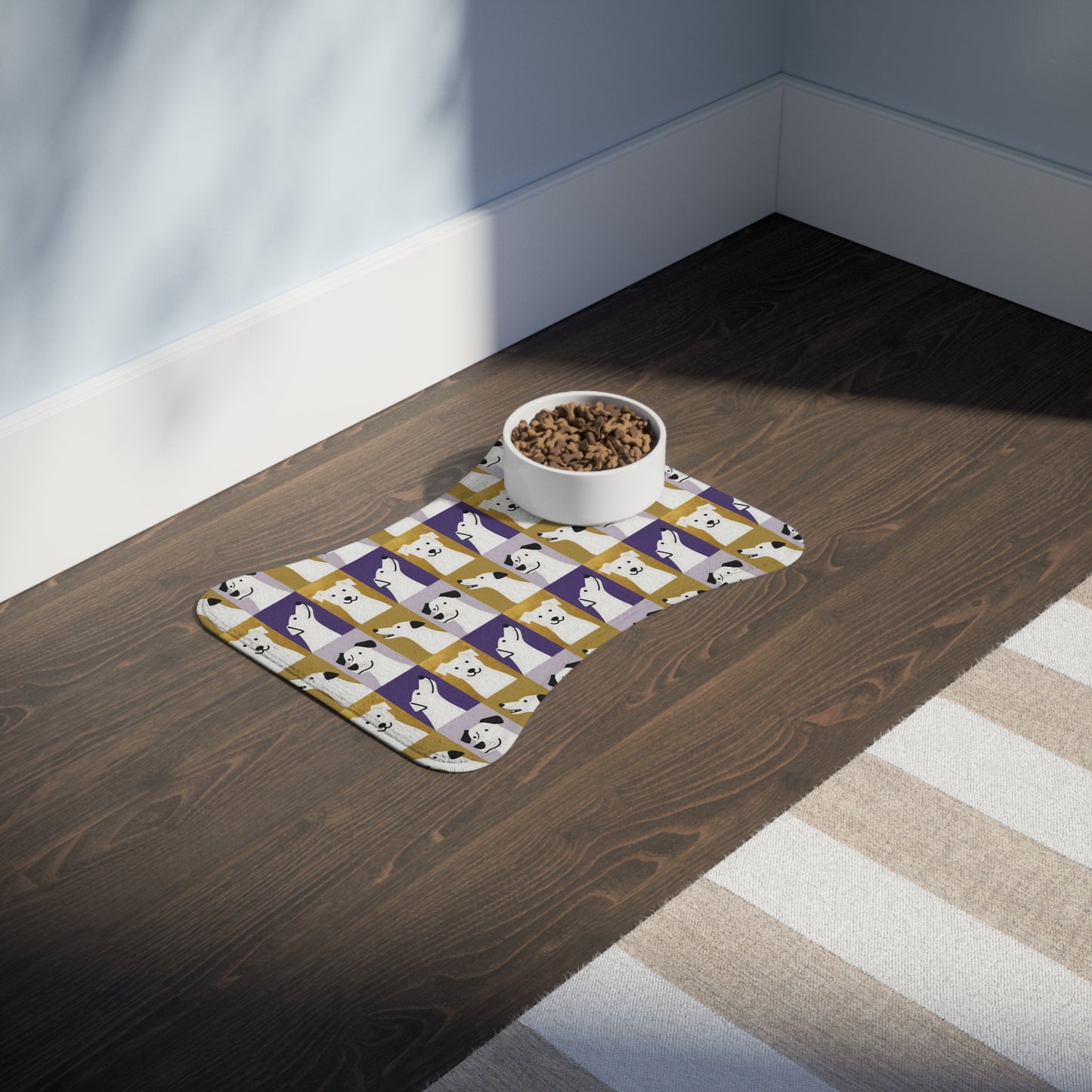 Dog Print Pet Feeding Mat