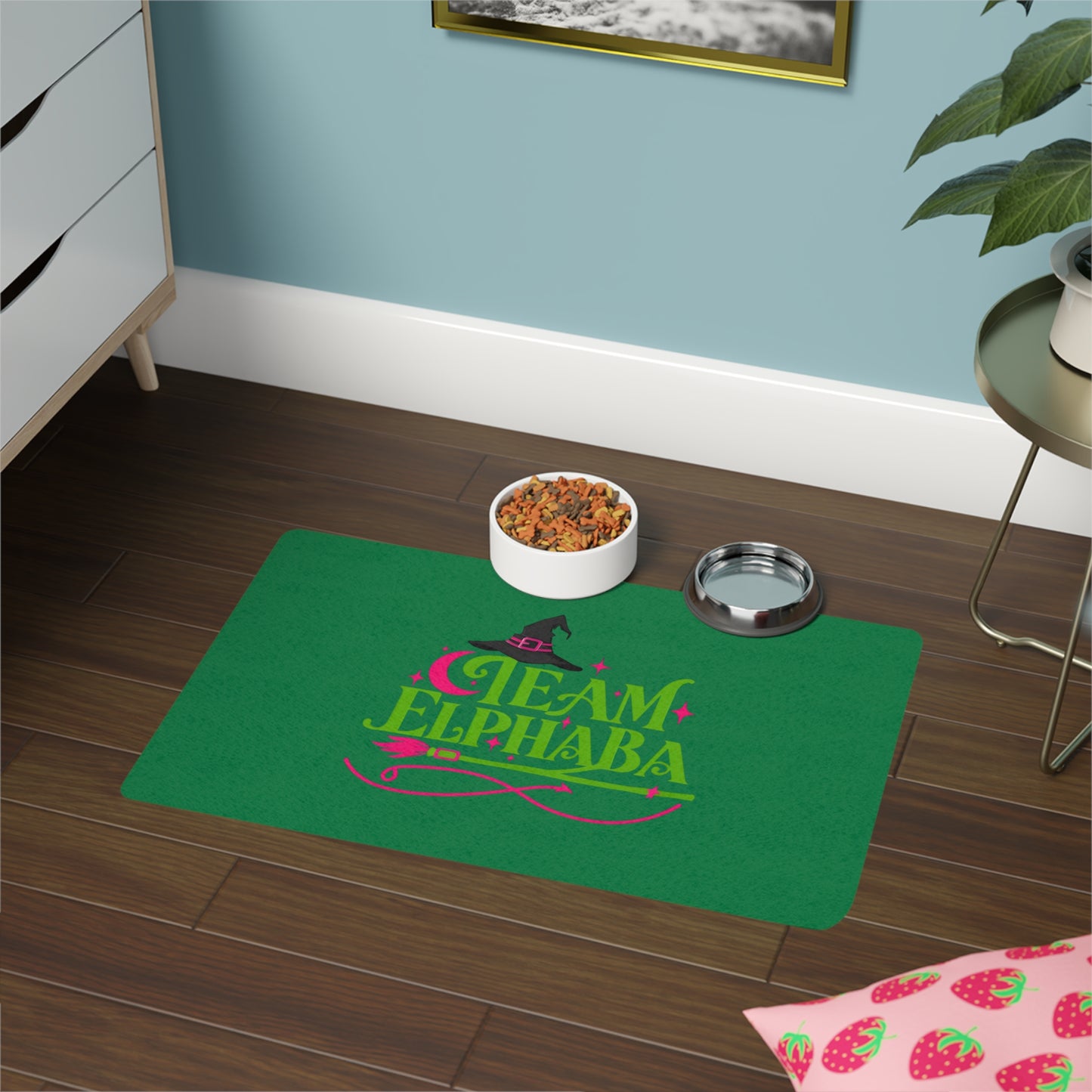 Team Elphaba Wicked Pet Food Mat (12x18)