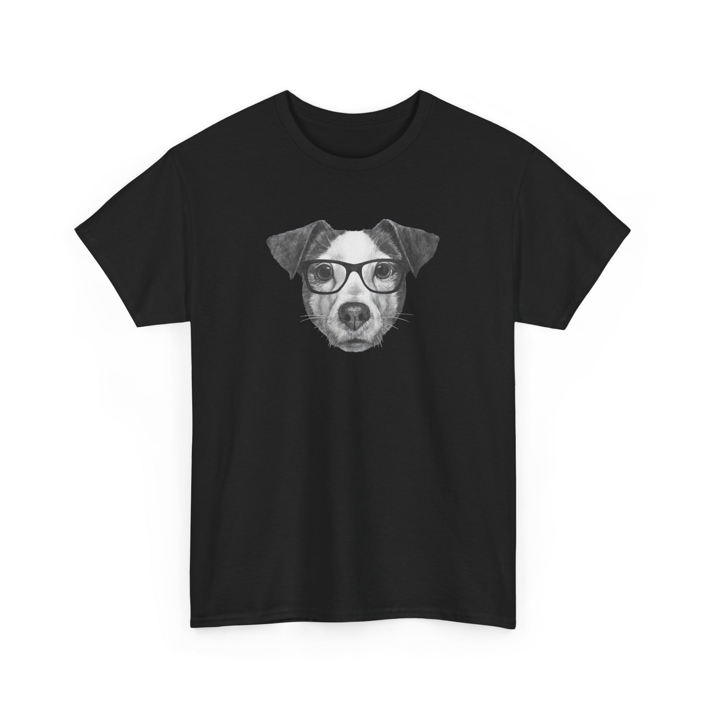 Hipster JACK RUSSELL TERRIER Unisex Heavy Cotton Tee