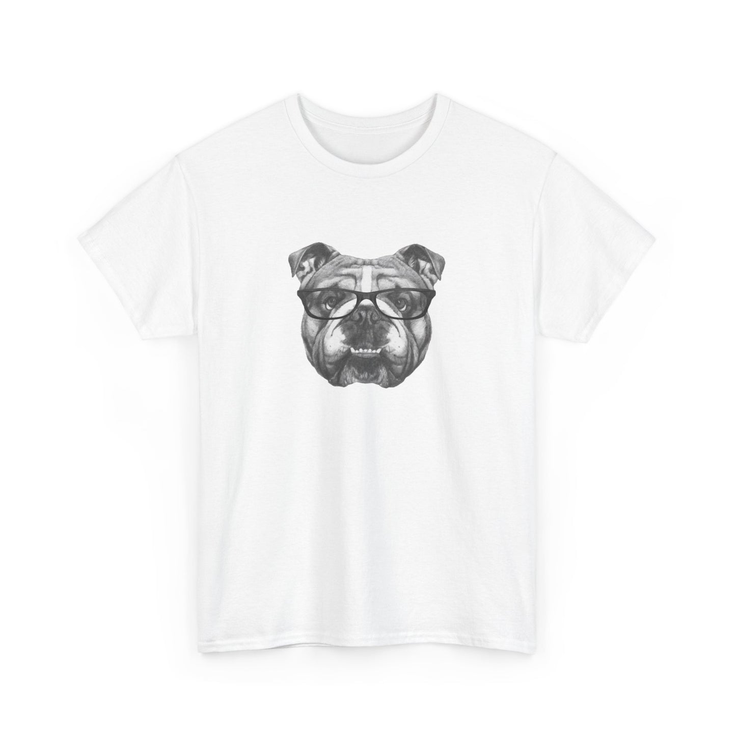 Hipster BULLDOG Unisex Heavy Cotton Tee