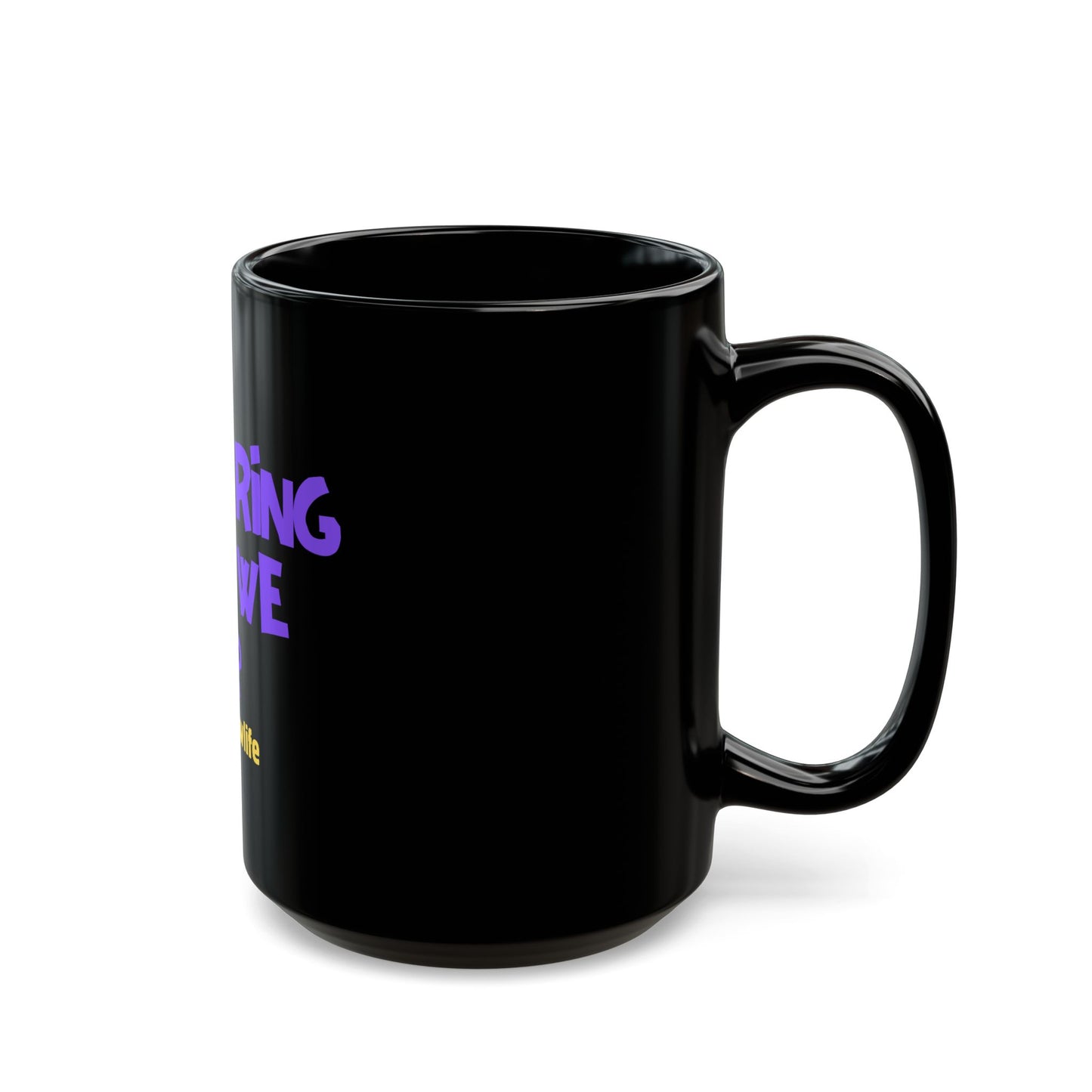 Funny Dog Show "What Ring Are We In?" Black Mug (15oz)