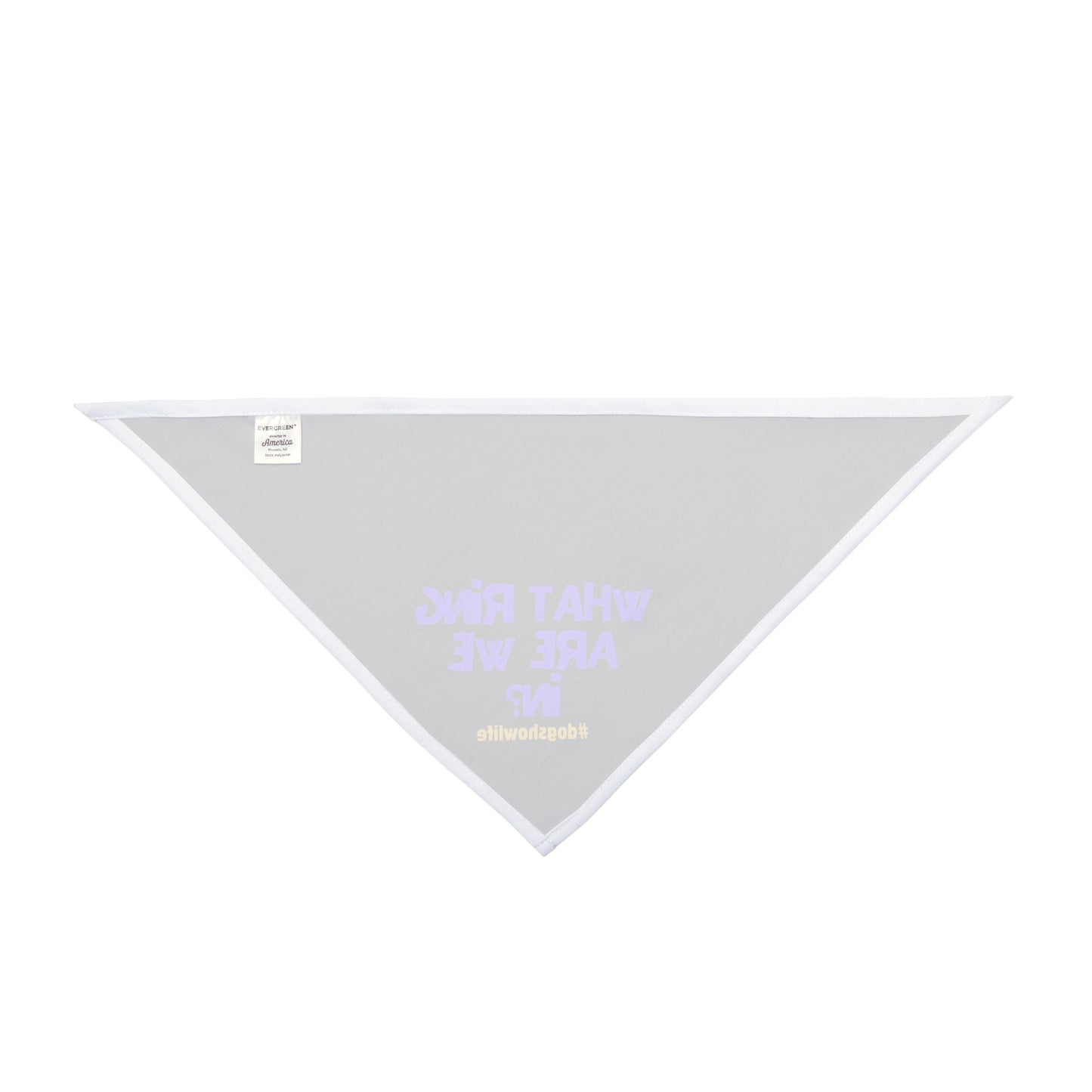 What ring? Dog show Pet Bandana