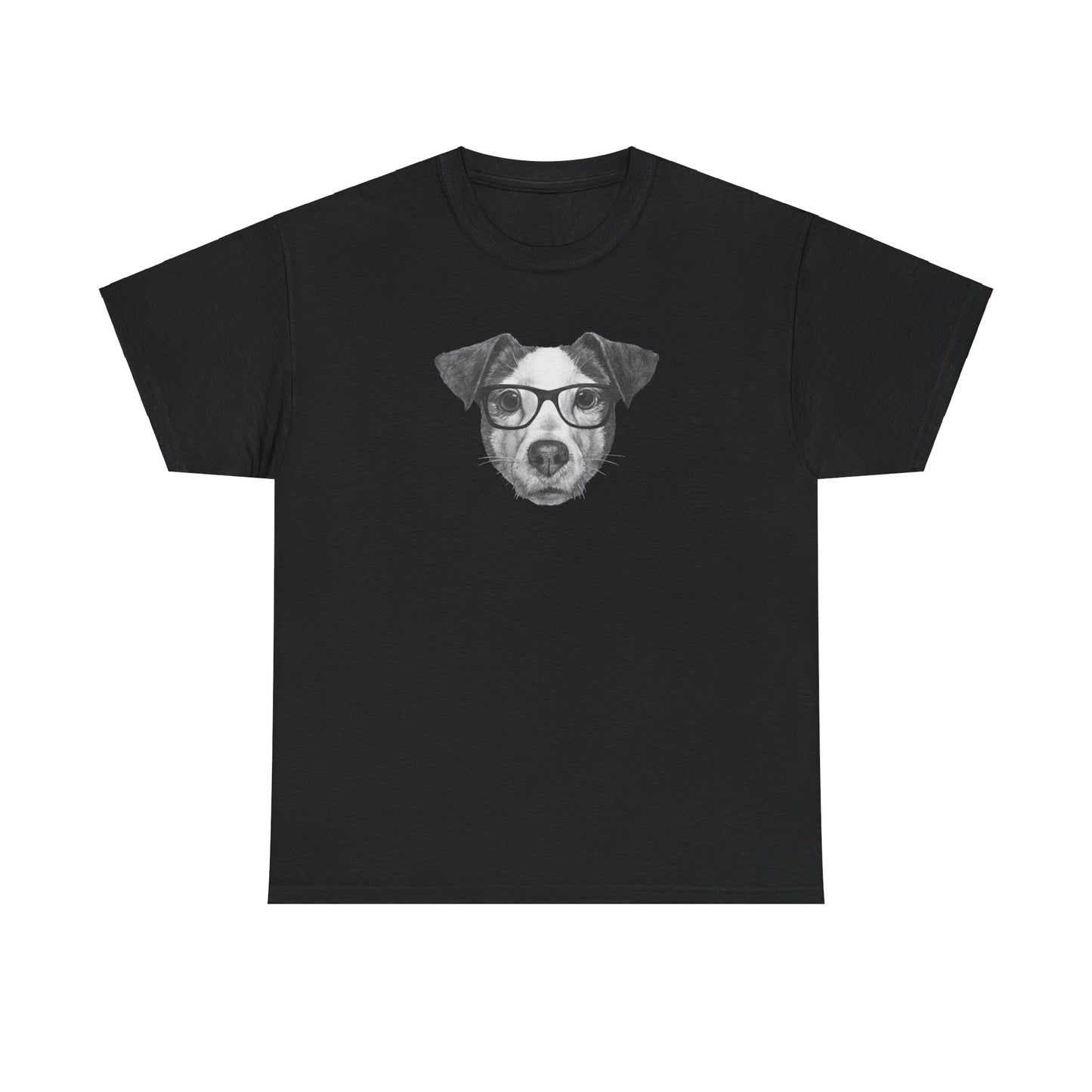 Hipster JACK RUSSELL TERRIER Unisex Heavy Cotton Tee