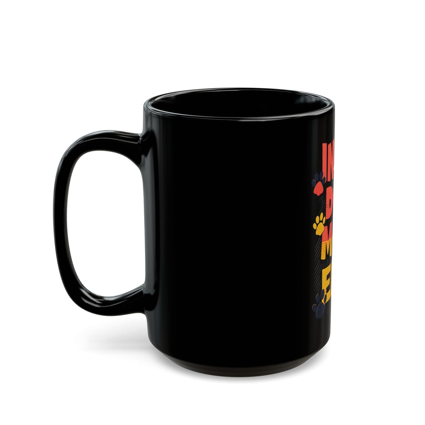 "In My Dog Mom Era" Black Mug (11oz, 15oz)