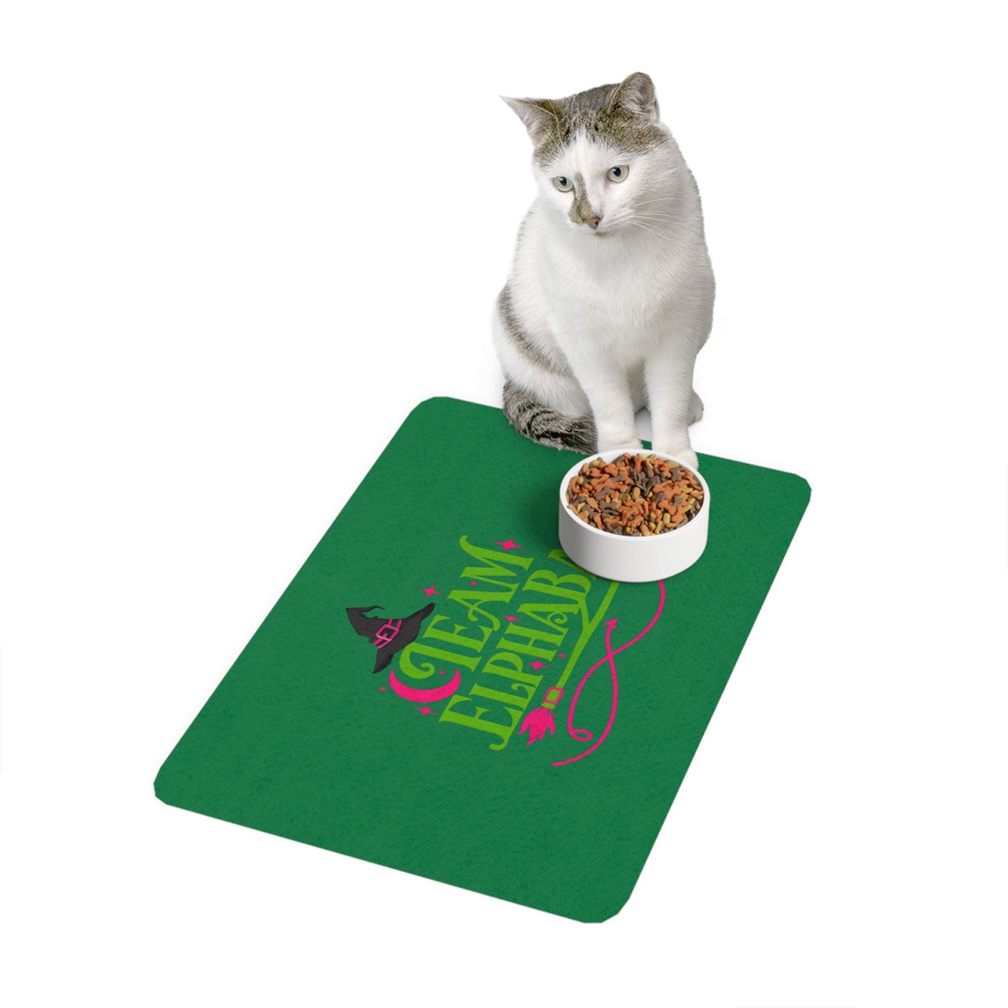 Team Elphaba Wicked Pet Food Mat (12x18)