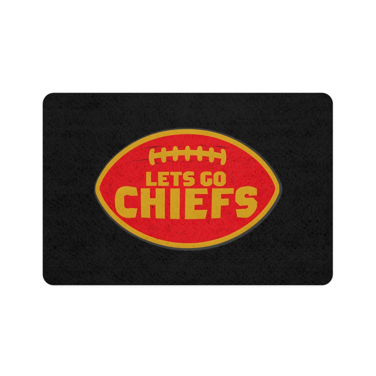 Let's Go Chiefs Pet Food Mat (12x18)