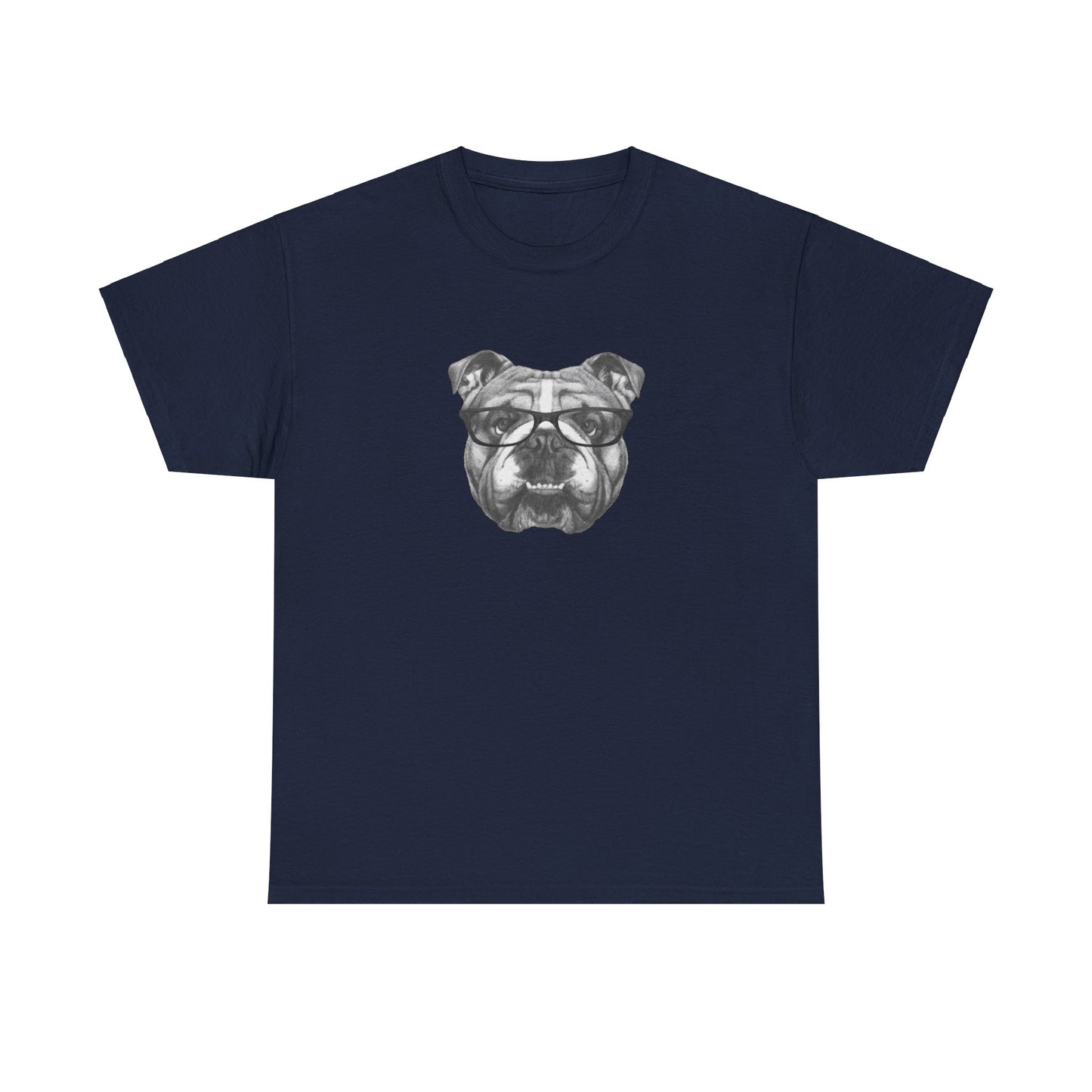 Hipster BULLDOG Unisex Heavy Cotton Tee