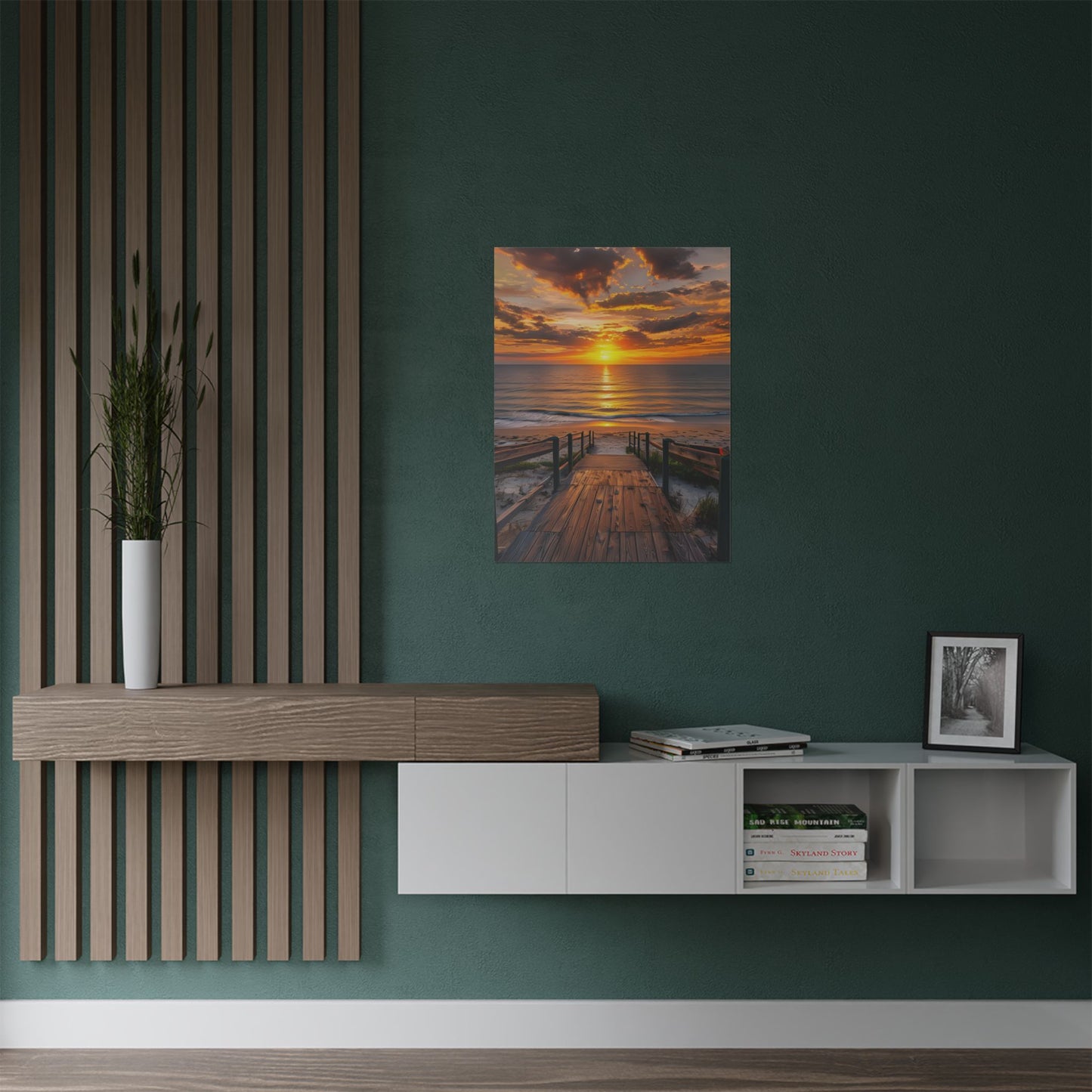 Flagler Beach Sunrise "Lucky 13th" Satin Posters(300gsm)