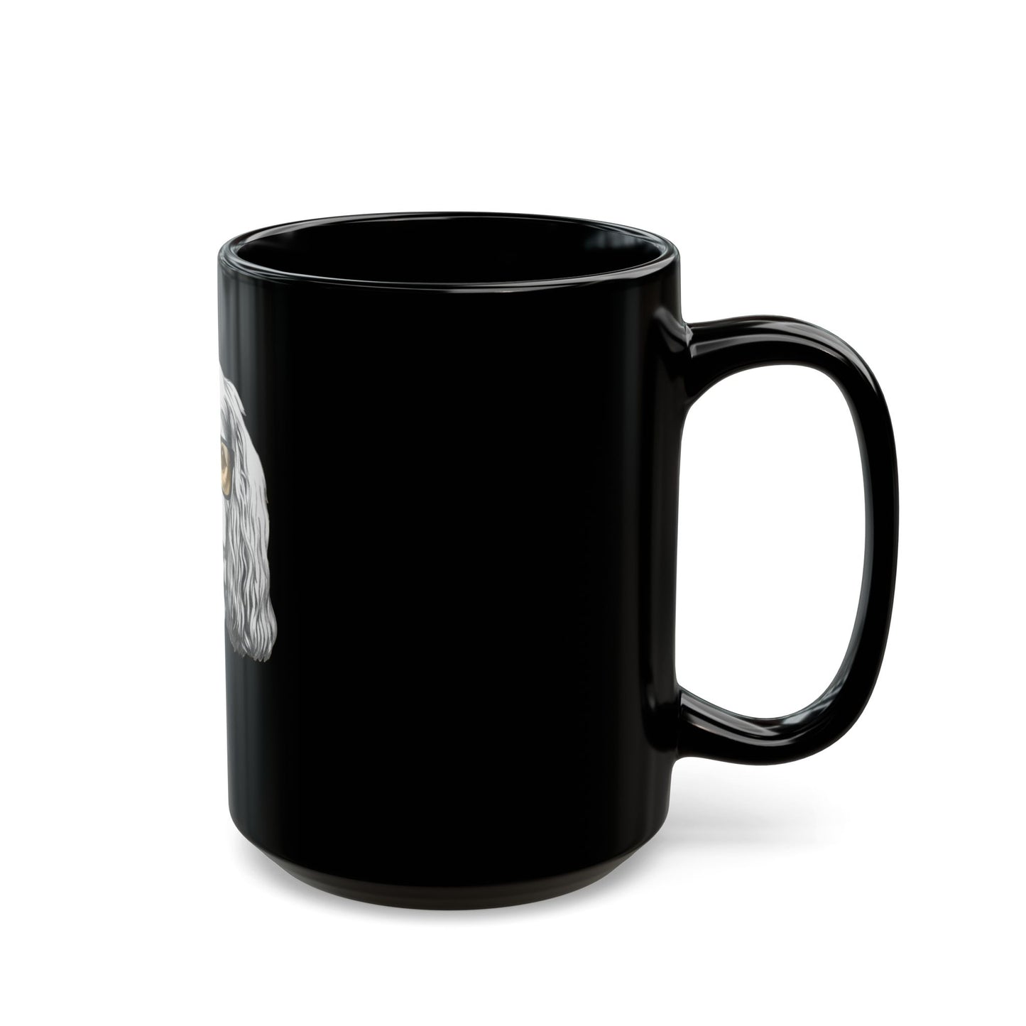 Hipster dog- Cavalier King Charles Spaniel Black Mug (11oz, 15oz)