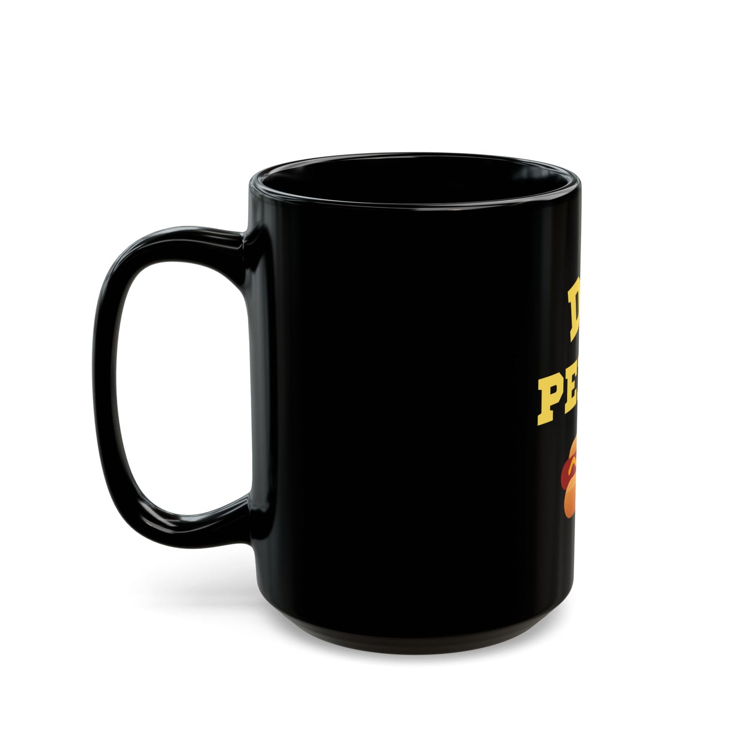 "Dog Person" (Hot Dog) Black Mug (11oz, 15oz)